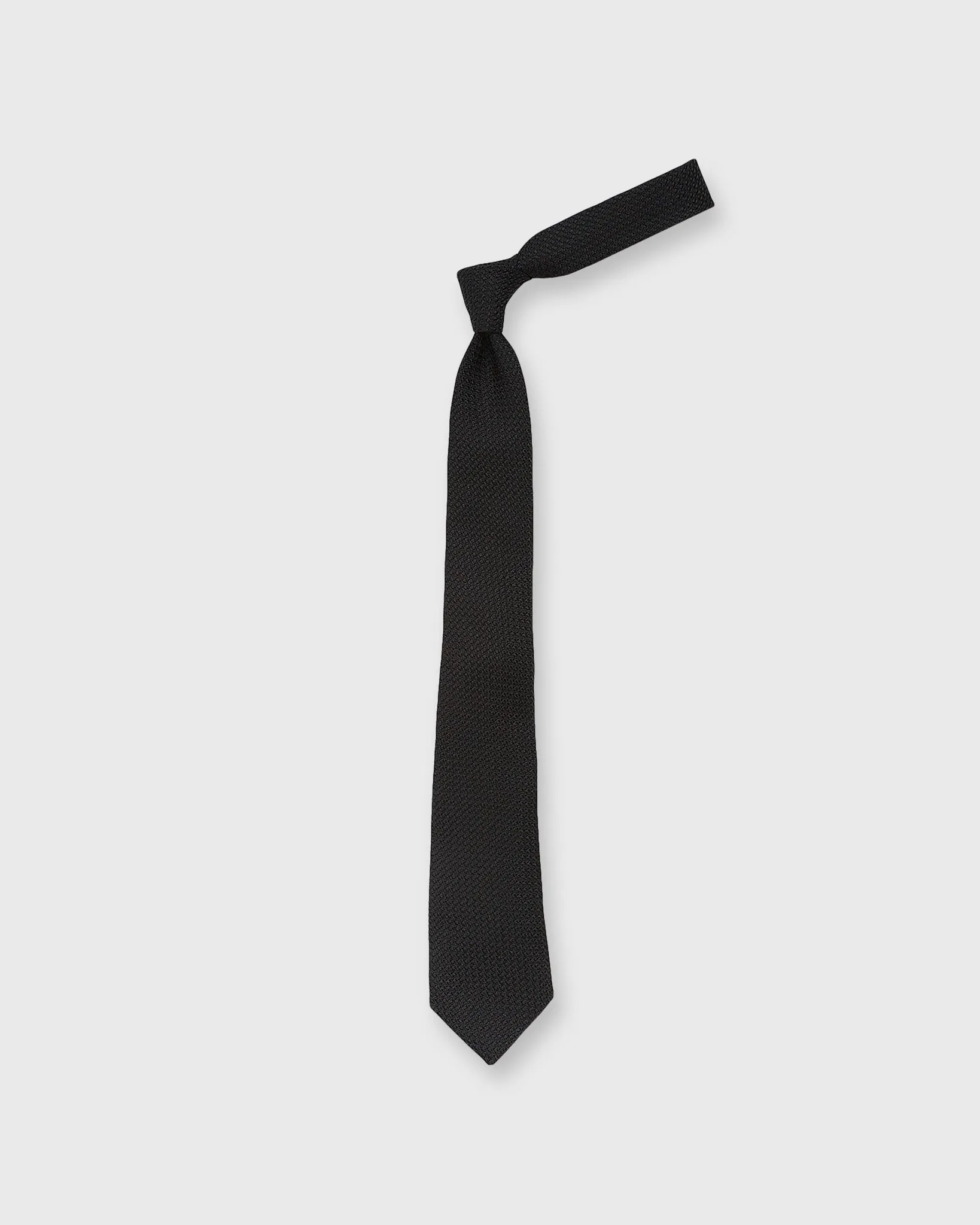 Silk Grosso Grenadine Tie in Black sold by Mashburn product image thumbnail 2
