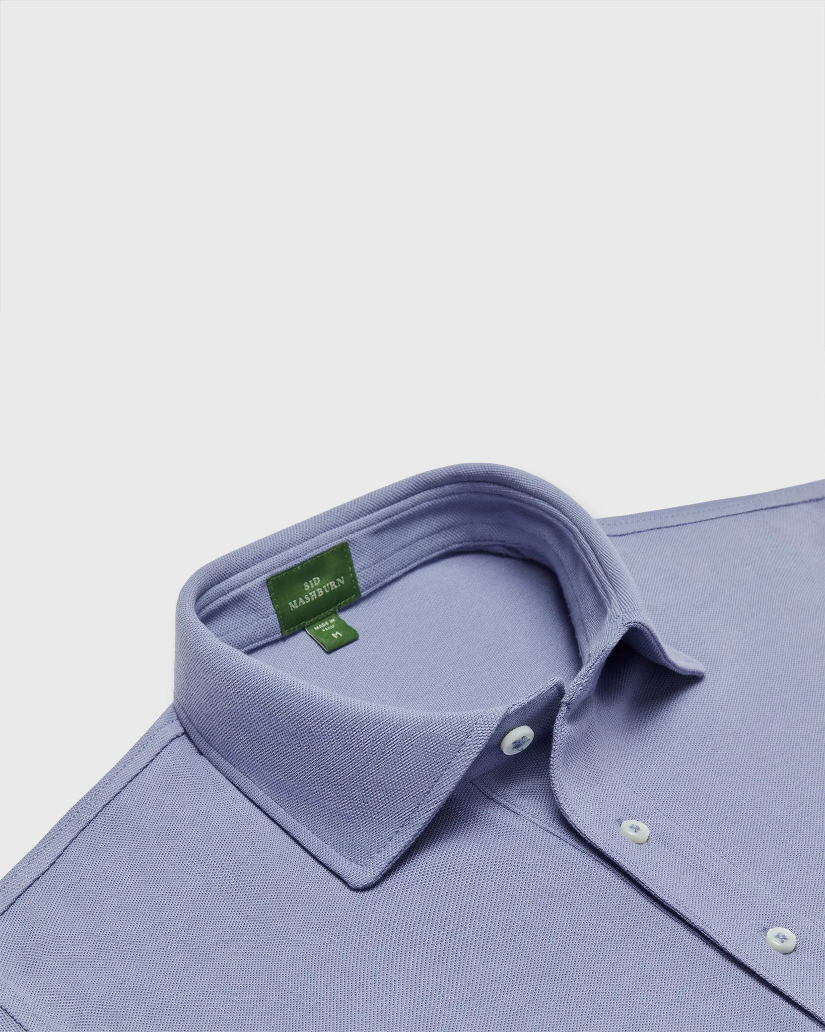 Short-Sleeved Polo in Peri Pima Pique sold by Mashburn product image thumbnail 2