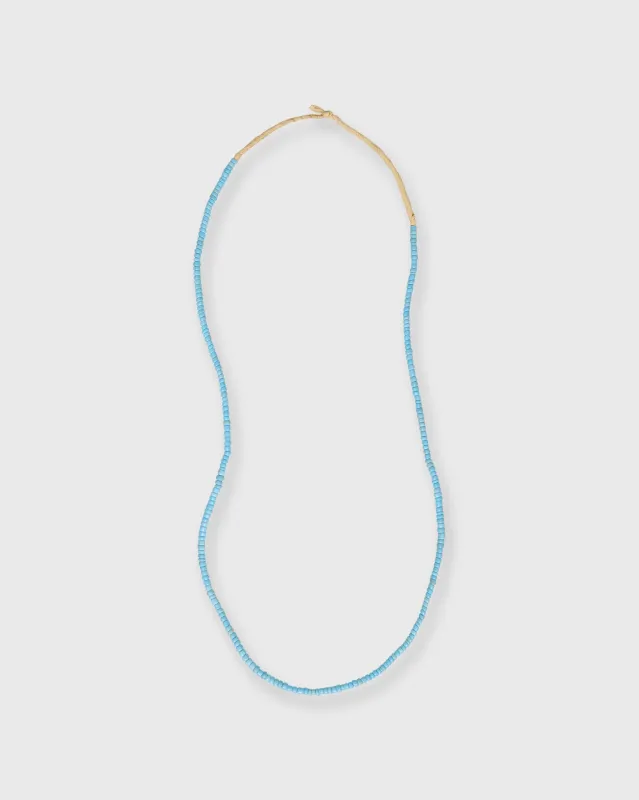 Tiny African Beads in Turquoise sold by Mashburn