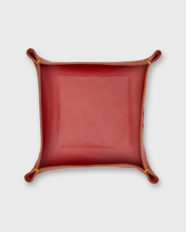 Medium Tray in Red Leather sold by Mashburn