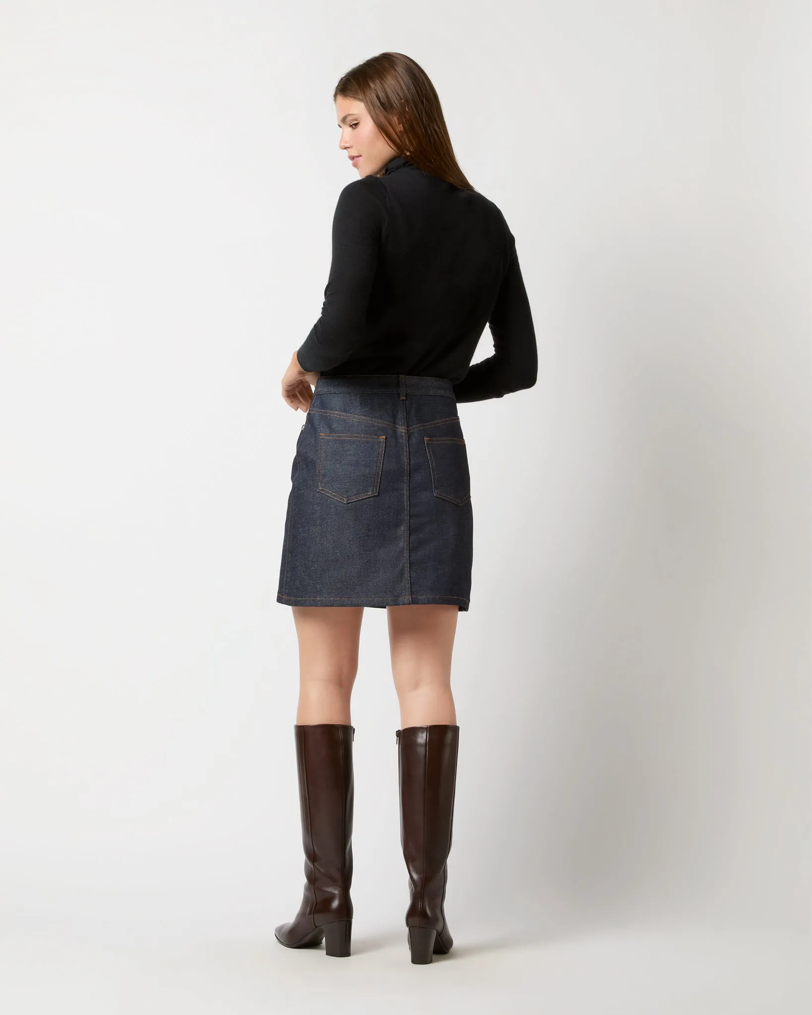 Standard Skirt in Indigo sold by Mashburn product image thumbnail 5