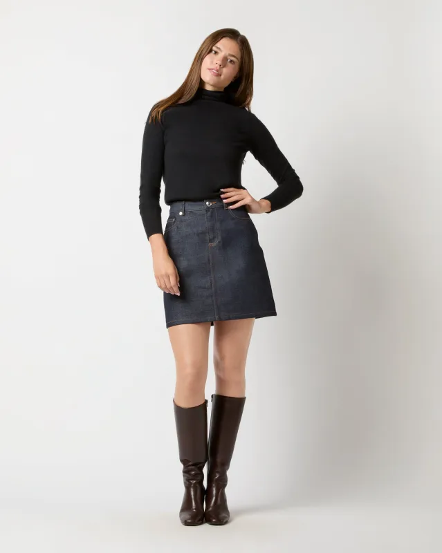 Standard Skirt in Indigo sold by Mashburn