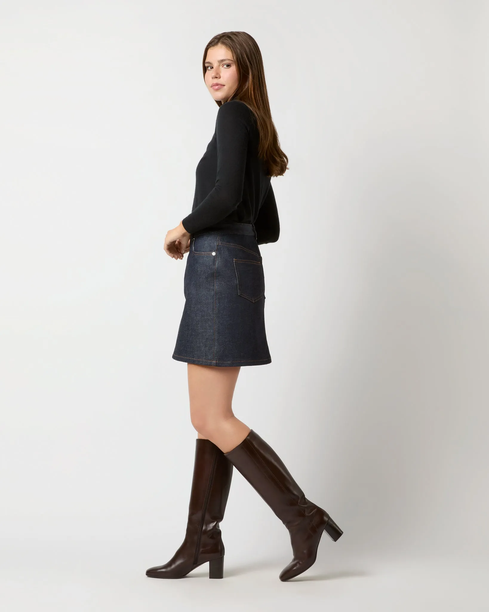 Standard Skirt in Indigo sold by Mashburn product image thumbnail 4