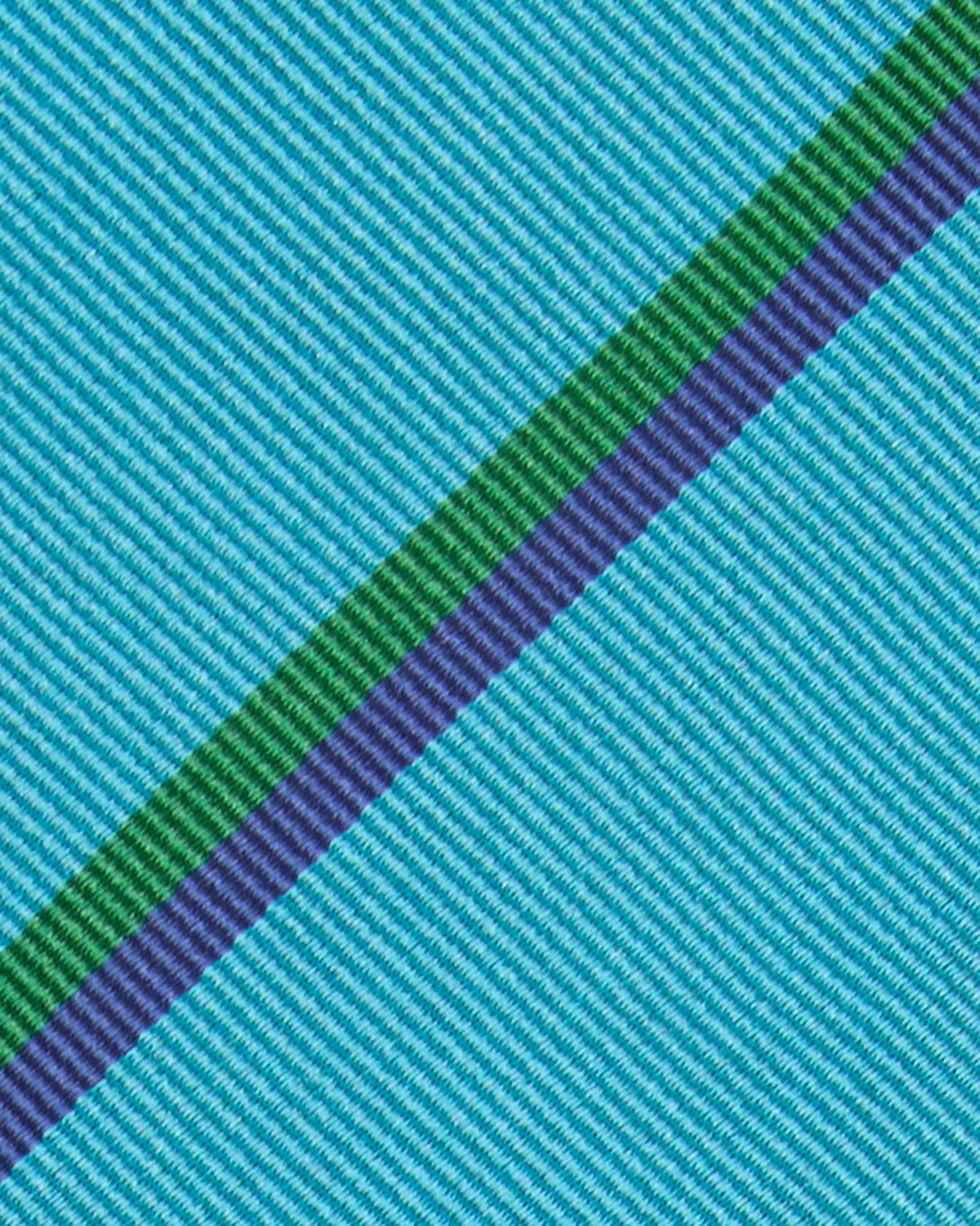 Silk Woven Tie in Ocean/Green/Blue Stripe sold by Mashburn product image thumbnail 2