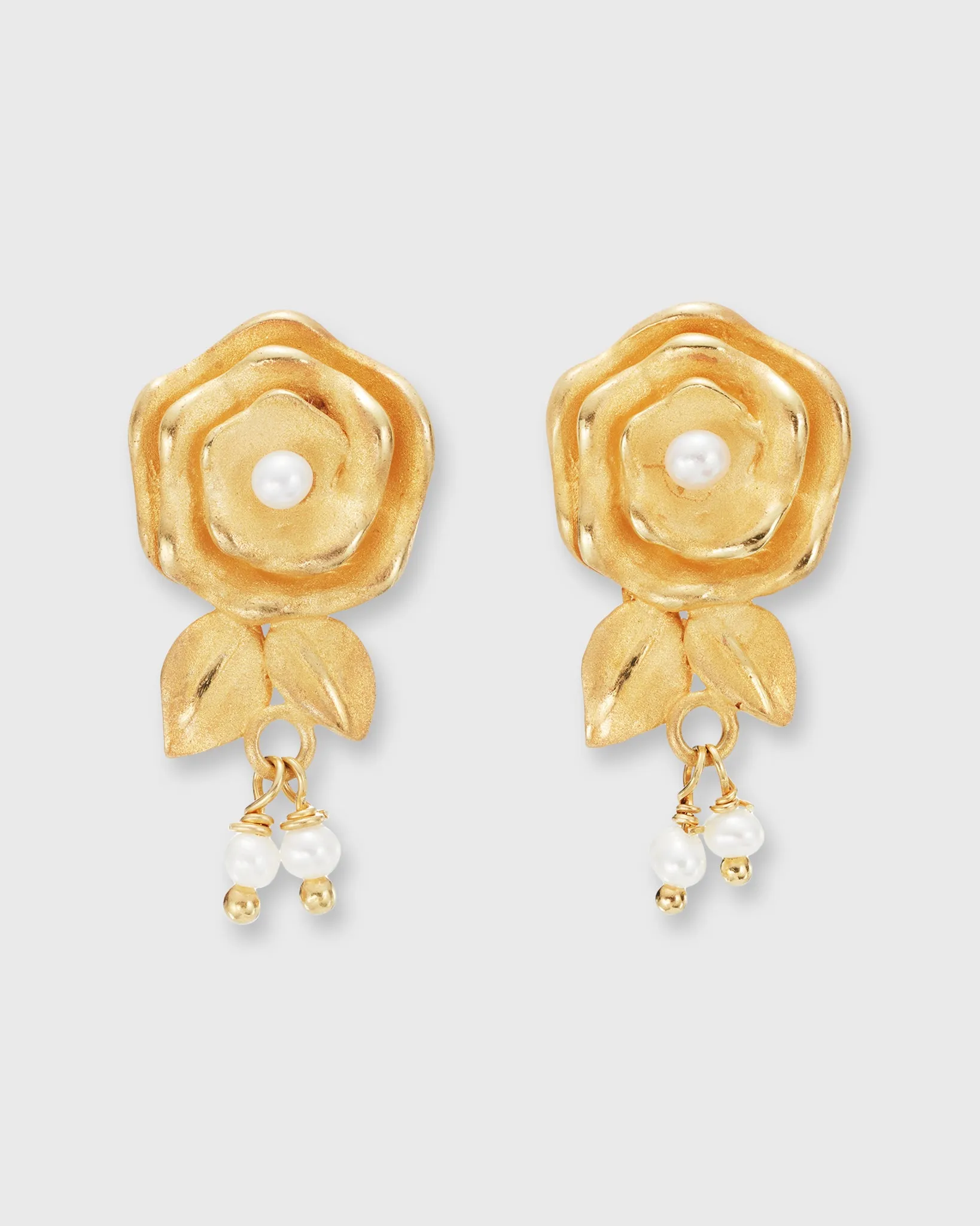 The Spritz Earrings in Gold/Pearls sold by Mashburn product image thumbnail 2