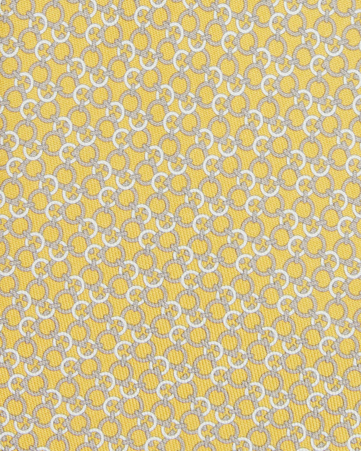 Silk Print Tie in Yellow/Khaki Link sold by Mashburn product image thumbnail 2