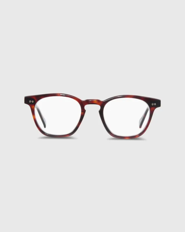 Legend Eyeglasses in Demi-Amber Tortoise made by Mashburn