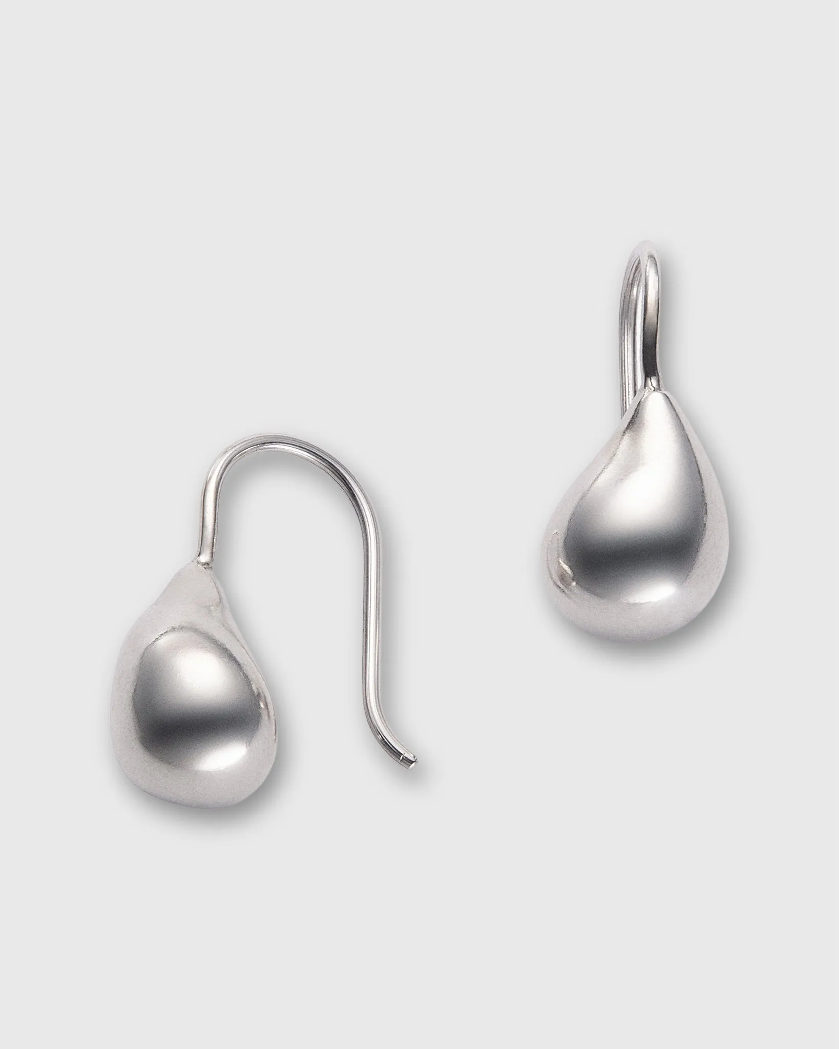 Teardrop Bead Hook Earrings in Silver sold by Mashburn product image thumbnail 3