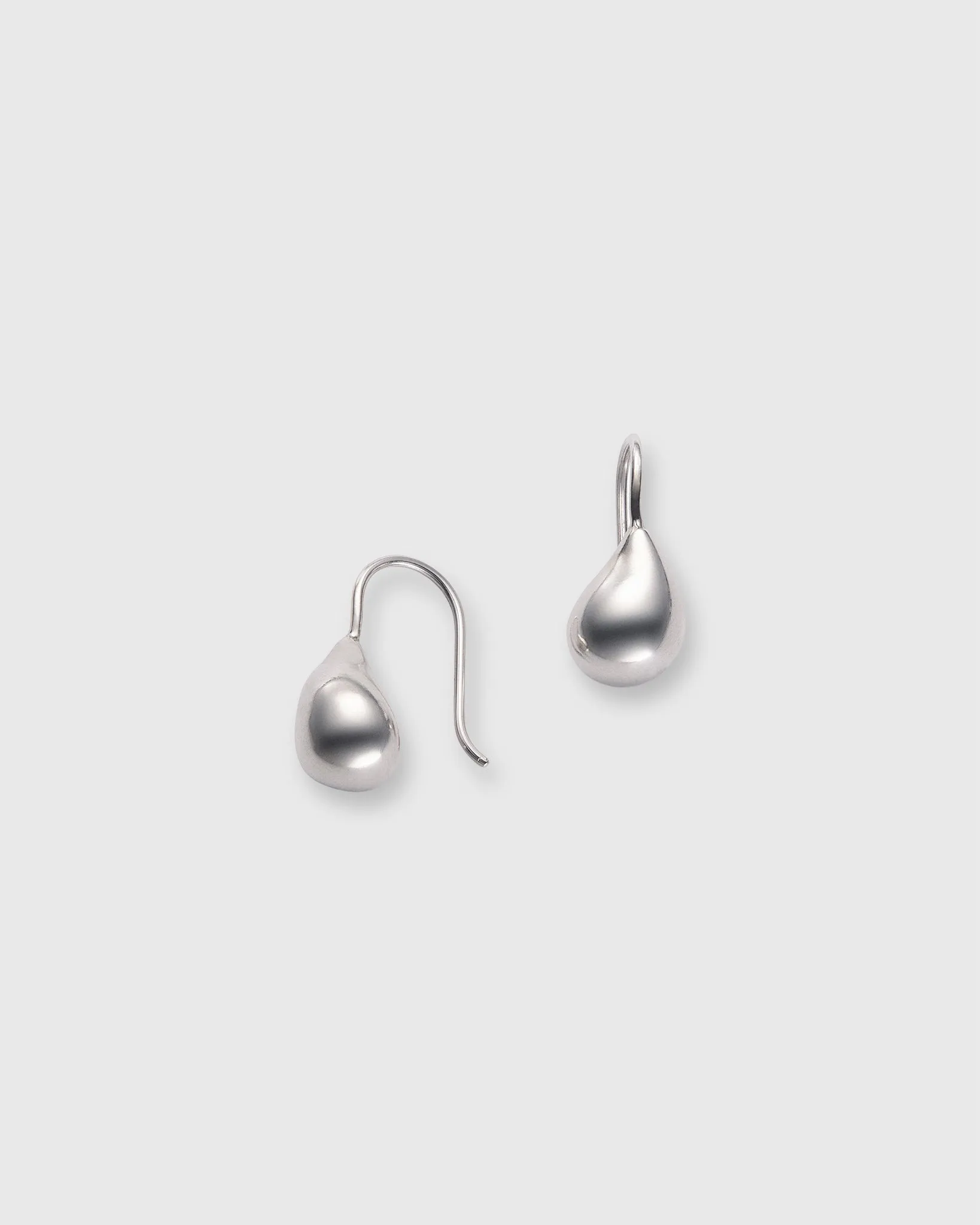 Teardrop Bead Hook Earrings in Silver sold by Mashburn