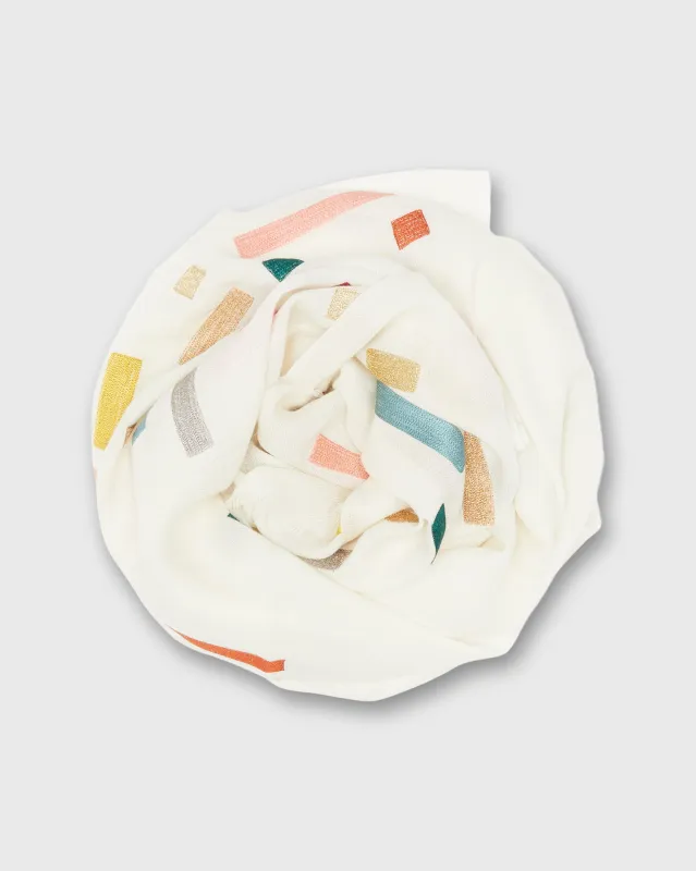 Vertex Vista Scarf in Ivory sold by Mashburn