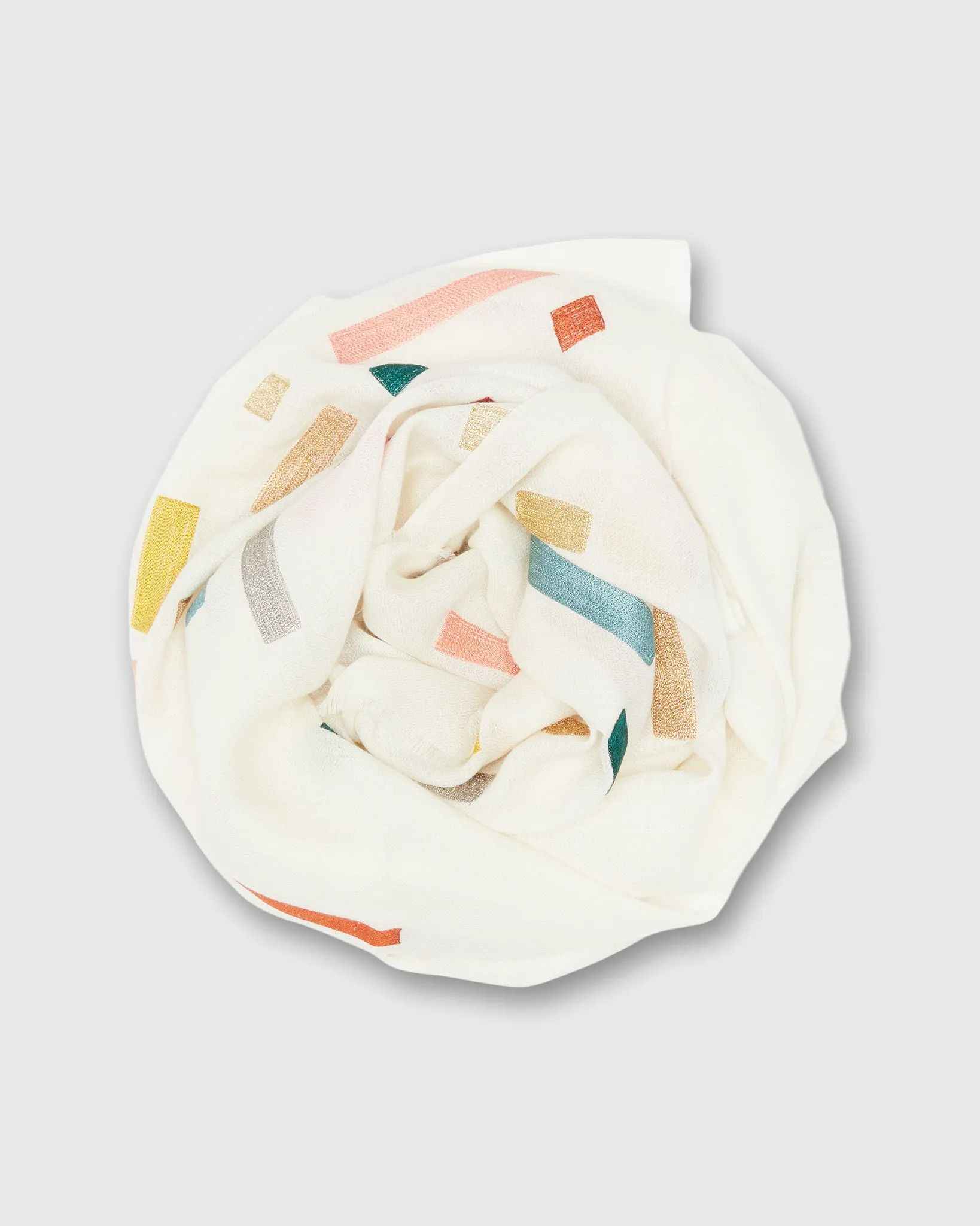 Vertex Vista Scarf in Ivory sold by Mashburn