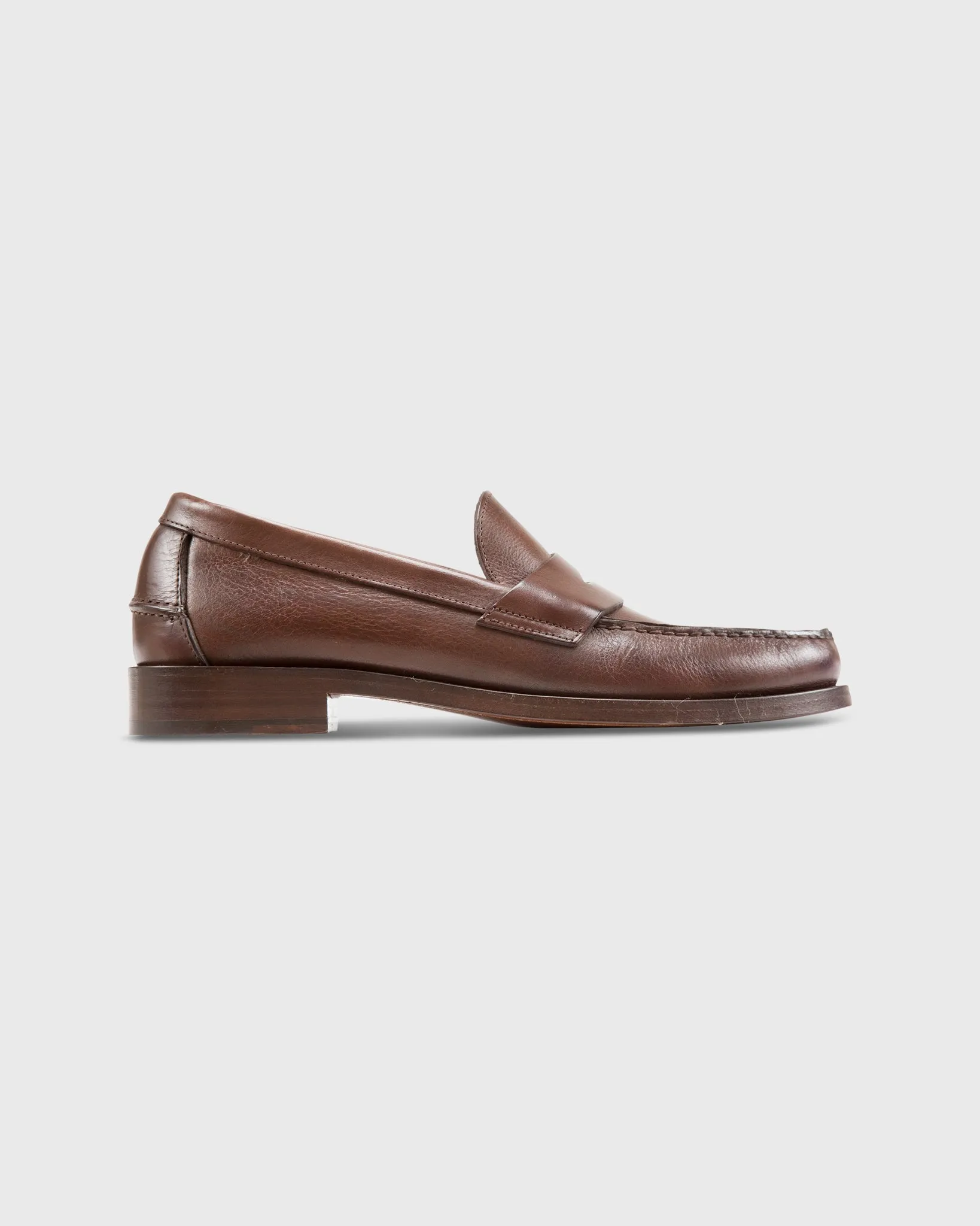 Handsewn Penny Loafer in Chocolate Grain Leather sold by Mashburn product image thumbnail 2