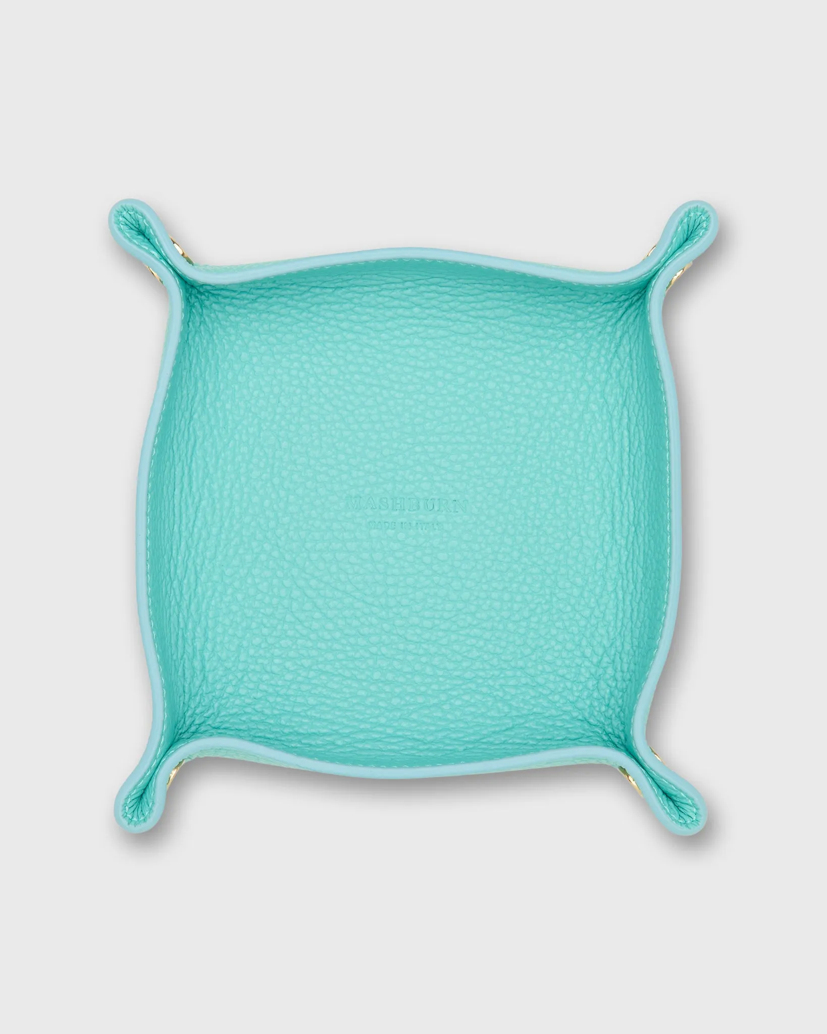 Medium Square Tray in Beetle Leather sold by Mashburn