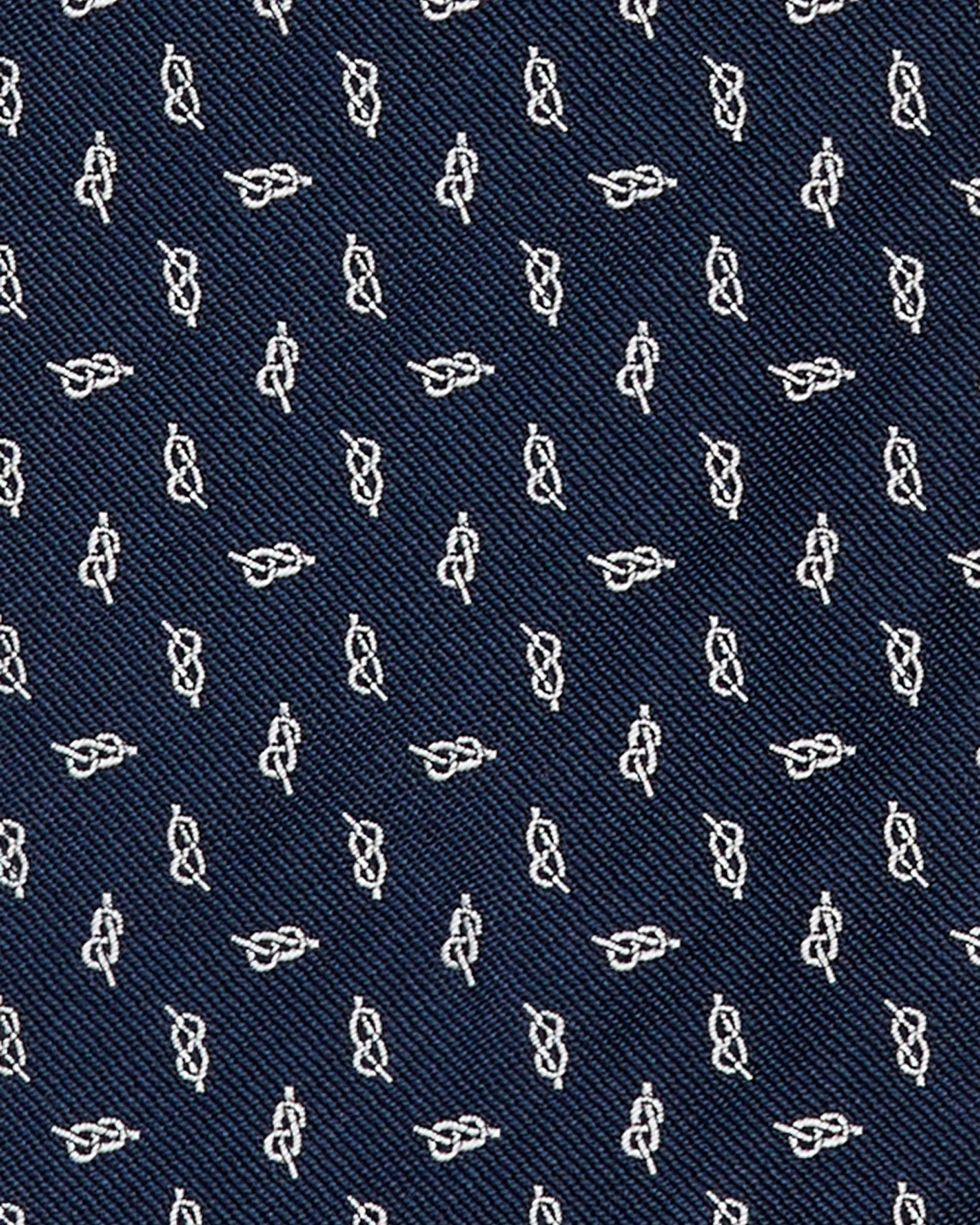 Silk Club Tie in Navy/Bone Knot sold by Mashburn product image thumbnail 2