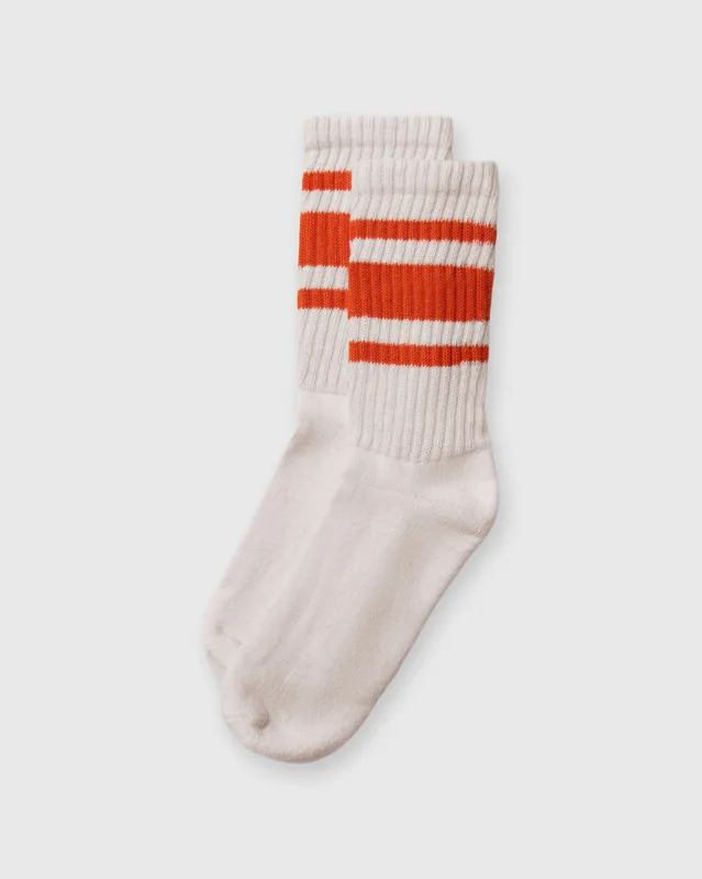 Retro Mono Stripe Socks in Orange sold by Mashburn