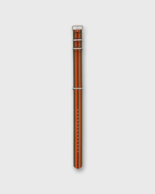 Nato Watch Strap in Olive/Orange Stripe sold by Mashburn
