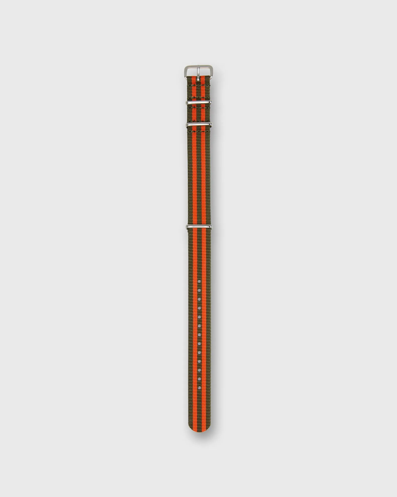 Nato Watch Strap in Olive/Orange Stripe sold by Mashburn
