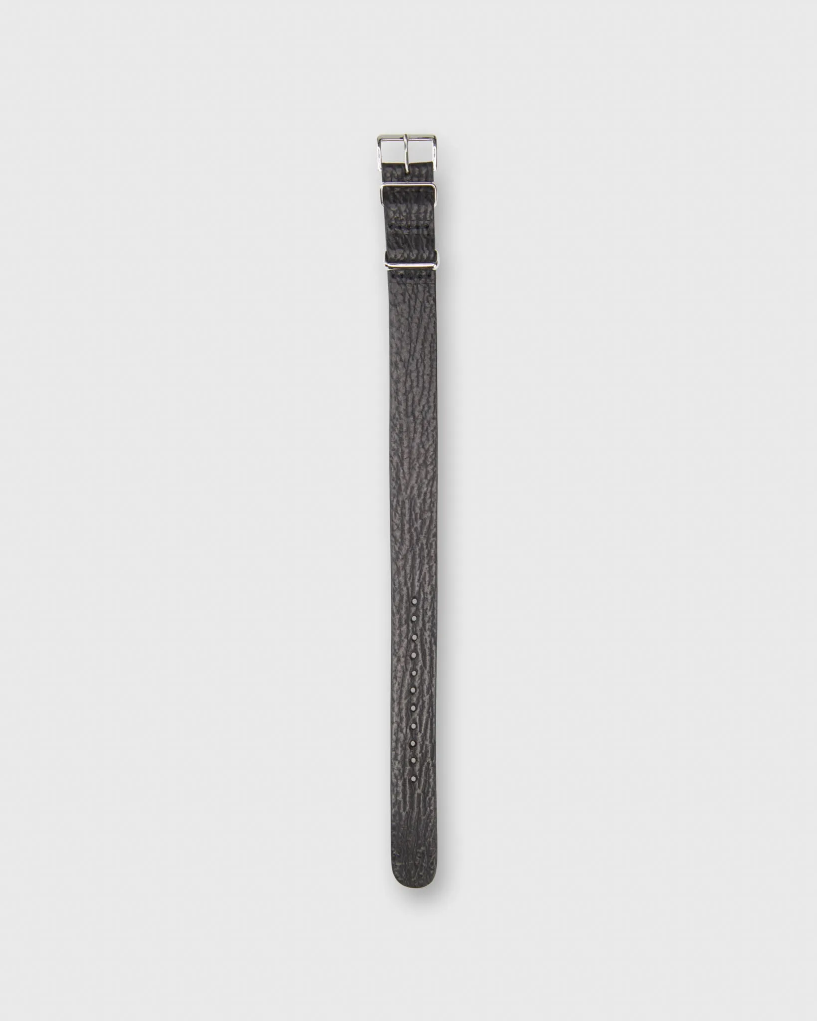 One-Piece Watch Strap in Black Sharkskin sold by Mashburn