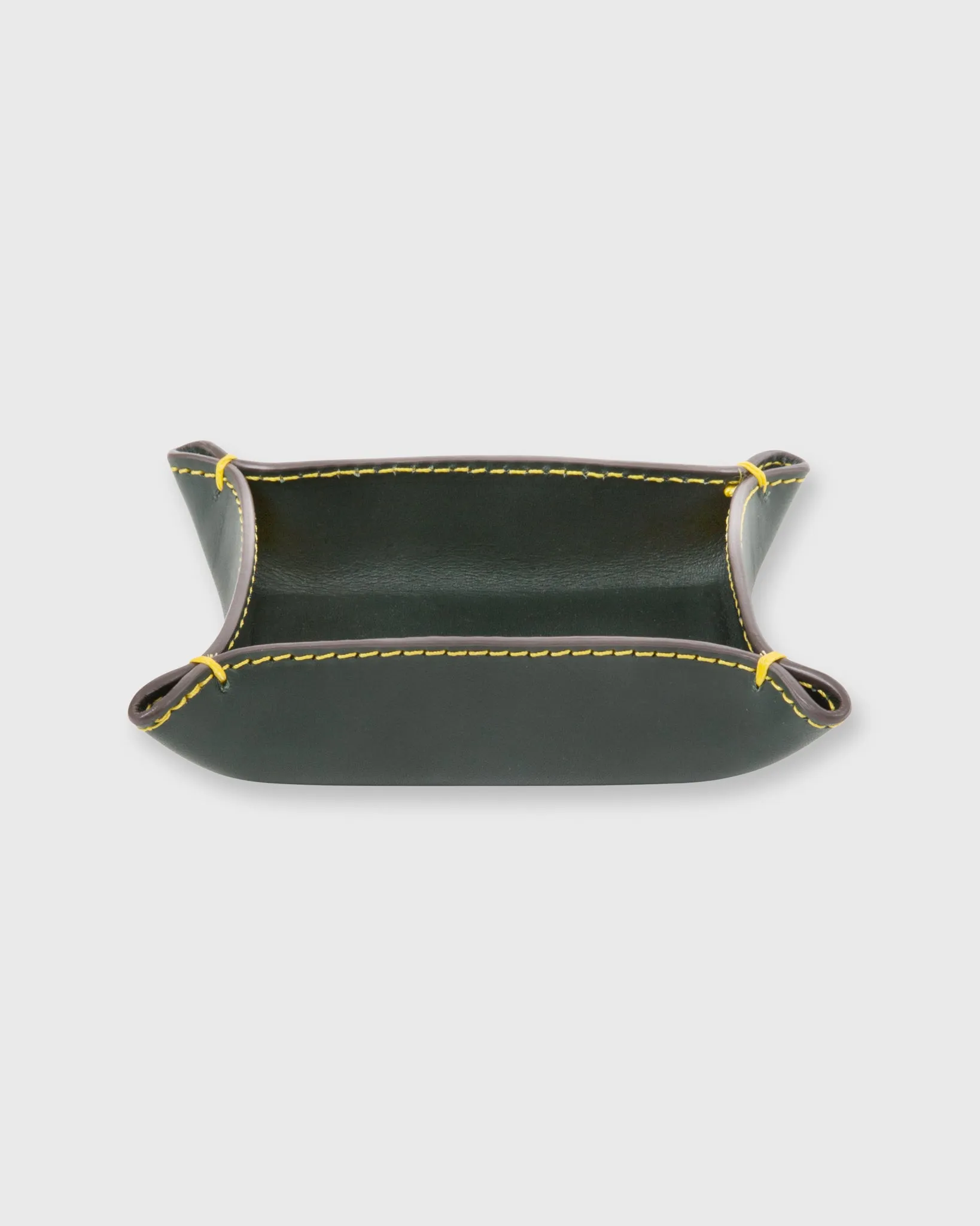 Small Tray in Bottle Green Leather sold by Mashburn product image thumbnail 3