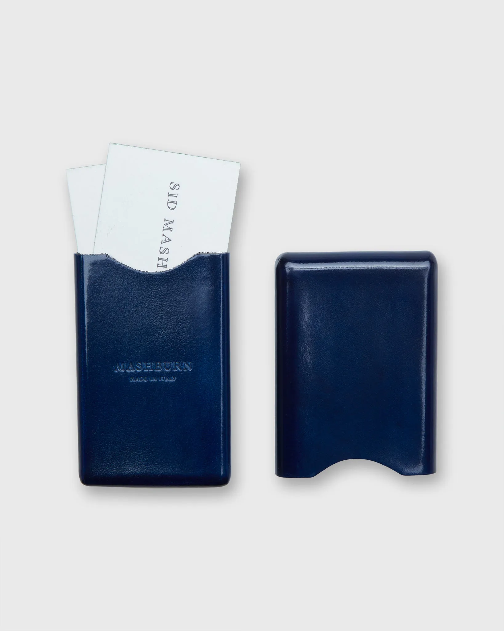 Card Case in Navy Leather sold by Mashburn product image thumbnail 2