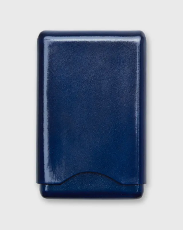 Card Case in Navy Leather sold by Mashburn
