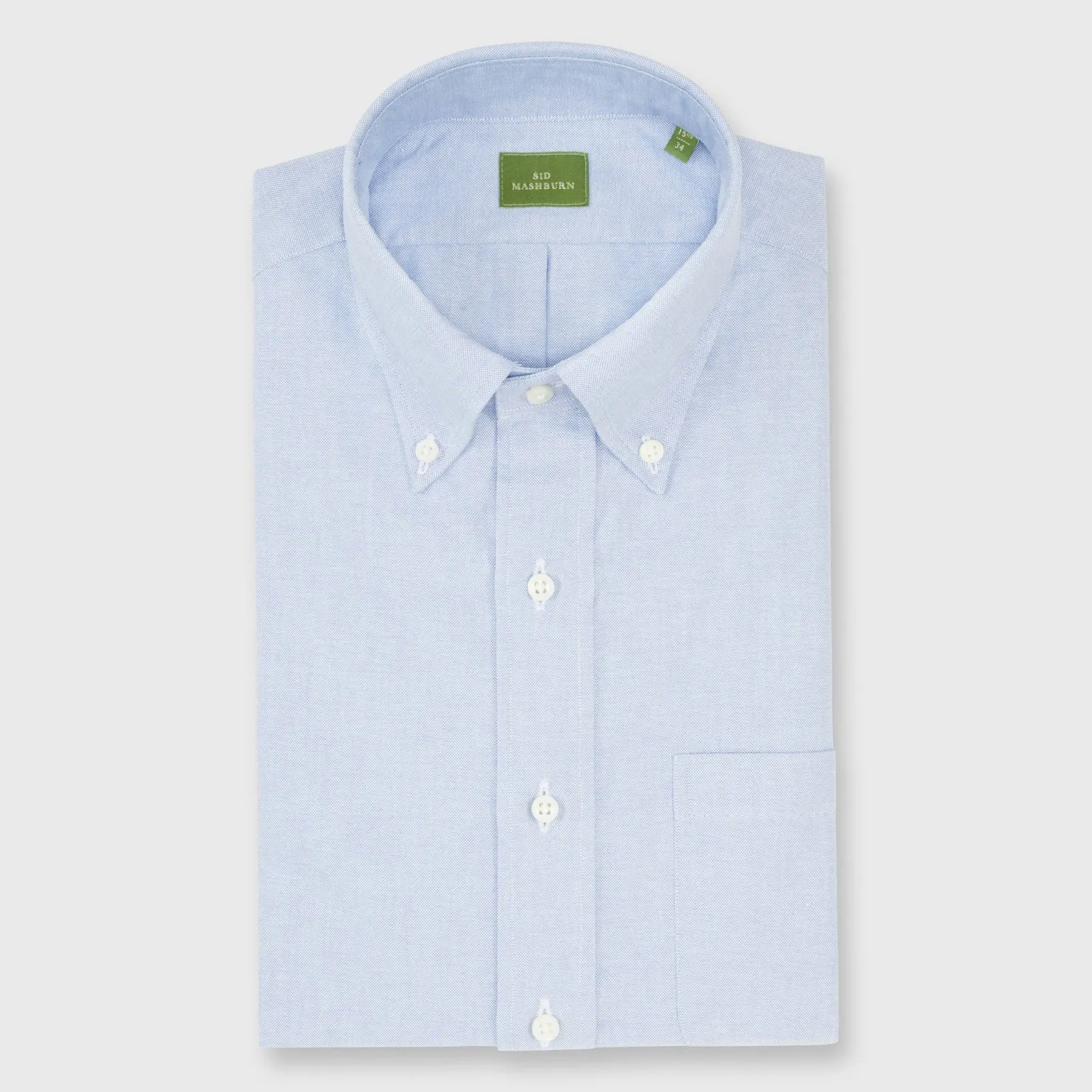 Made-to-Measure Shirt in Blue Oxford sold by Mashburn product image thumbnail 3