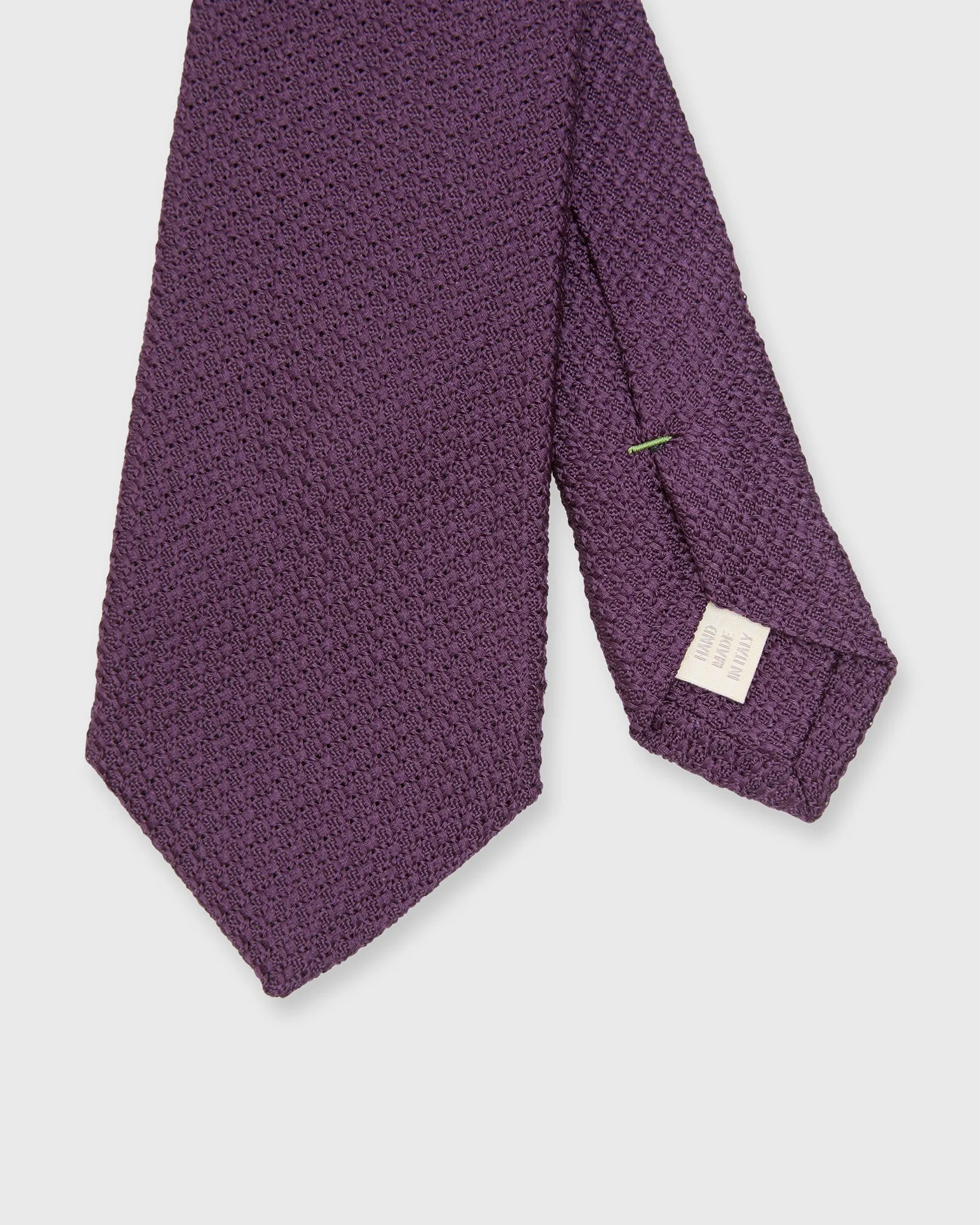 Silk Grosso Grenadine Tie in Eggplant sold by Mashburn