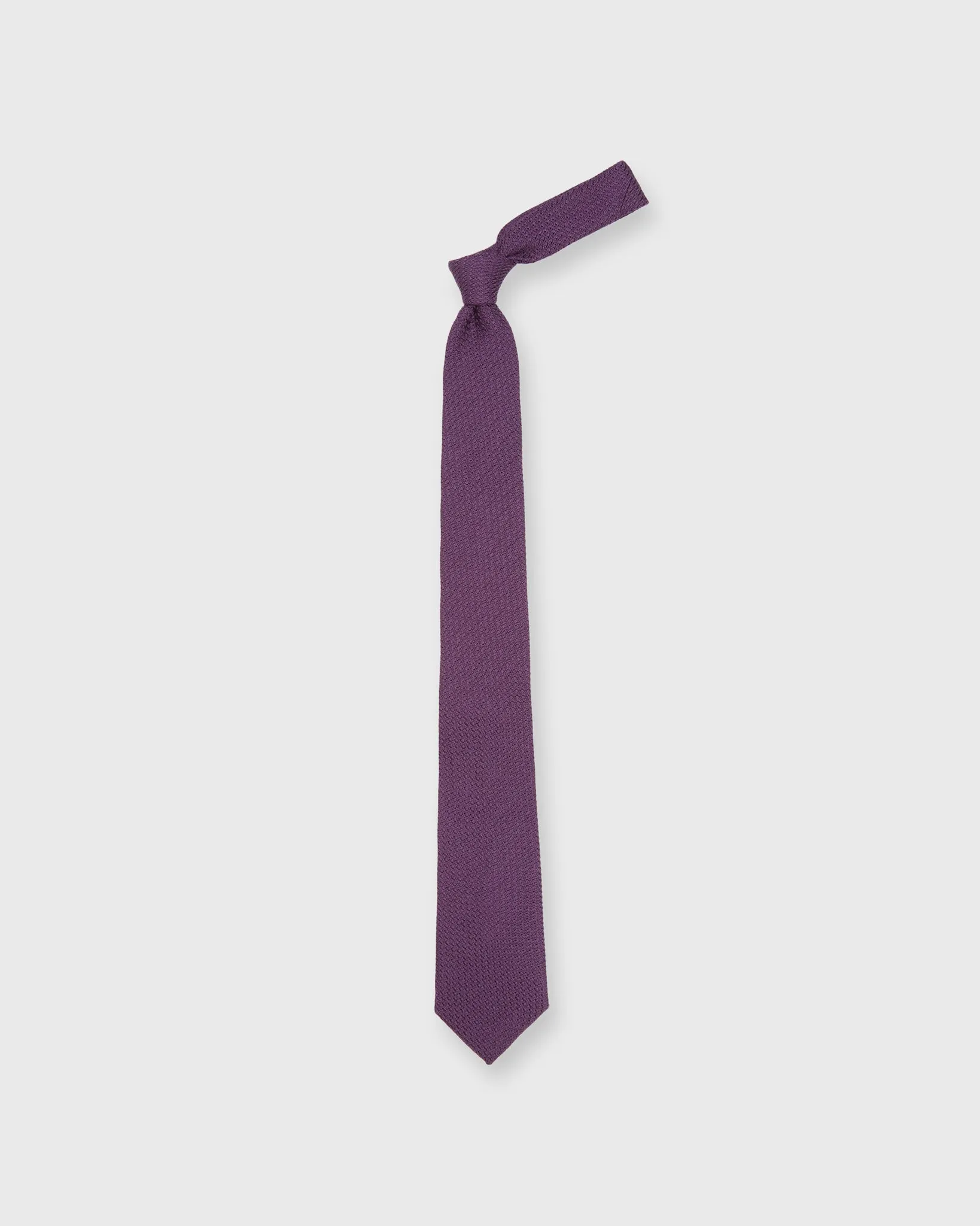 Silk Grosso Grenadine Tie in Eggplant sold by Mashburn product image thumbnail 3
