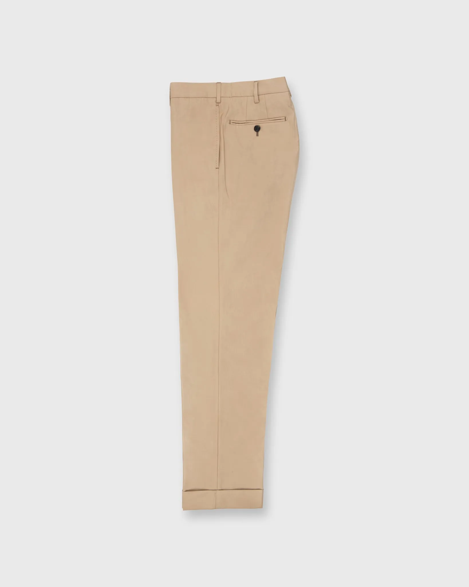 Dress Trouser in Camel Lightweight Twill sold by Mashburn