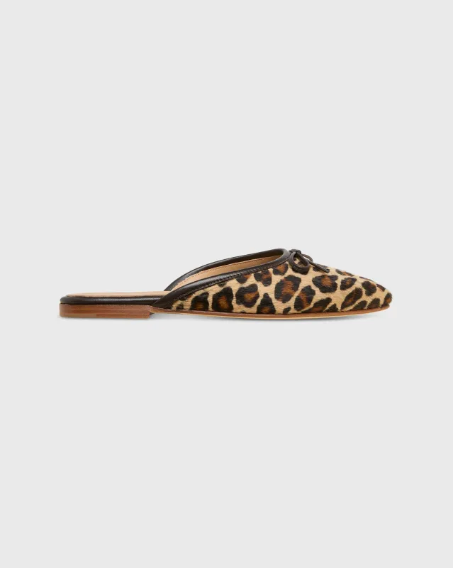 Joy Mule in Leopard Calf Hair sold by Mashburn