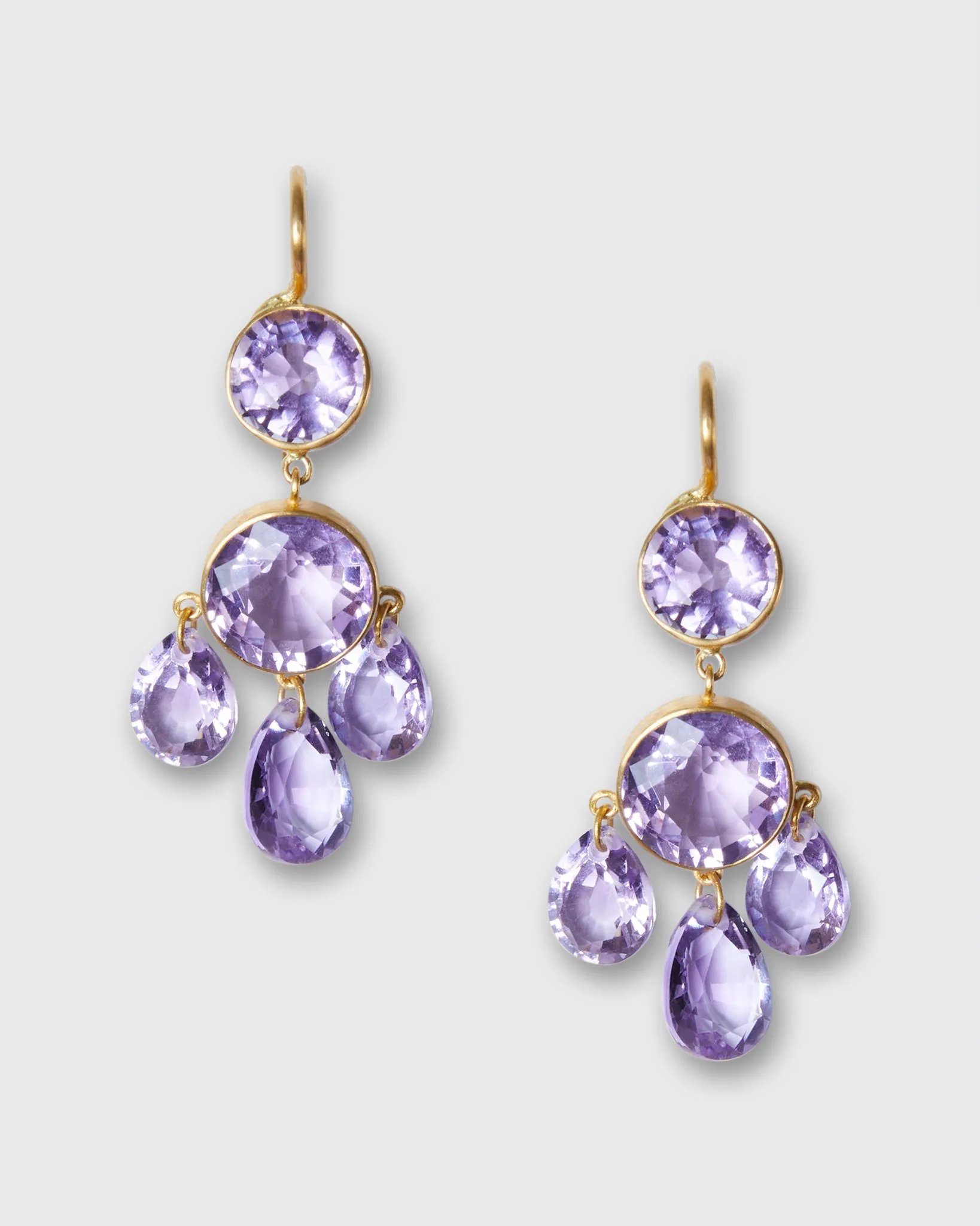 Small Gabrielle d'Estrées Earrings in Amethyst sold by Mashburn product image thumbnail 3