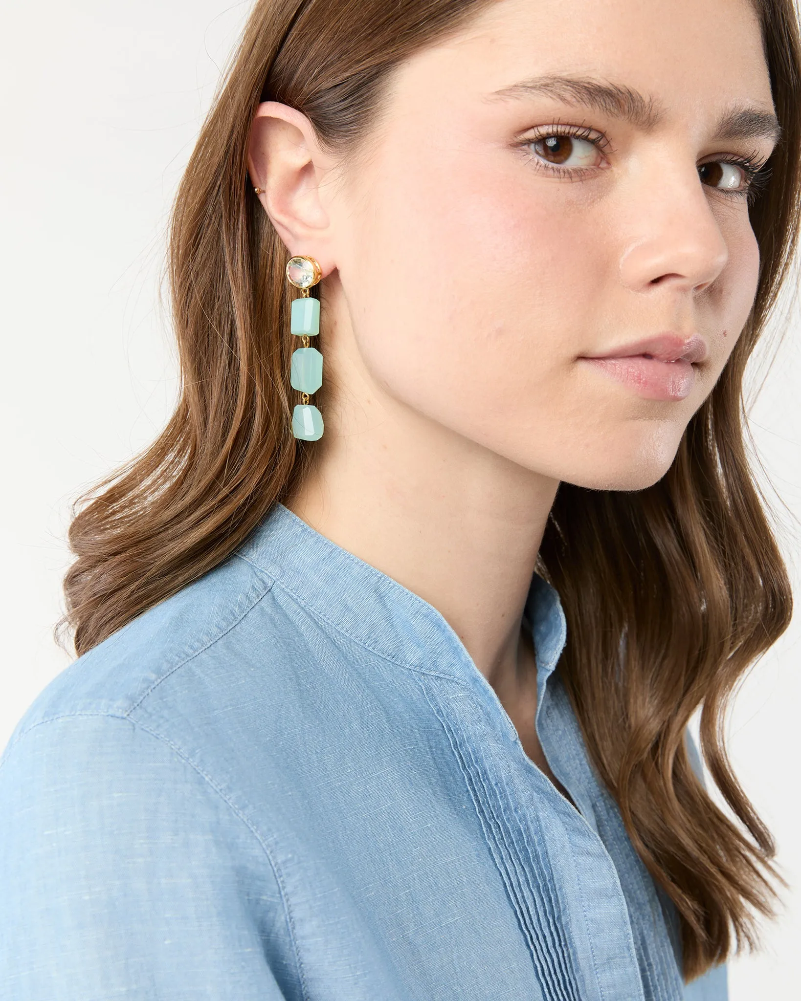Sea Grass Earrings in Teal sold by Mashburn product image thumbnail 2