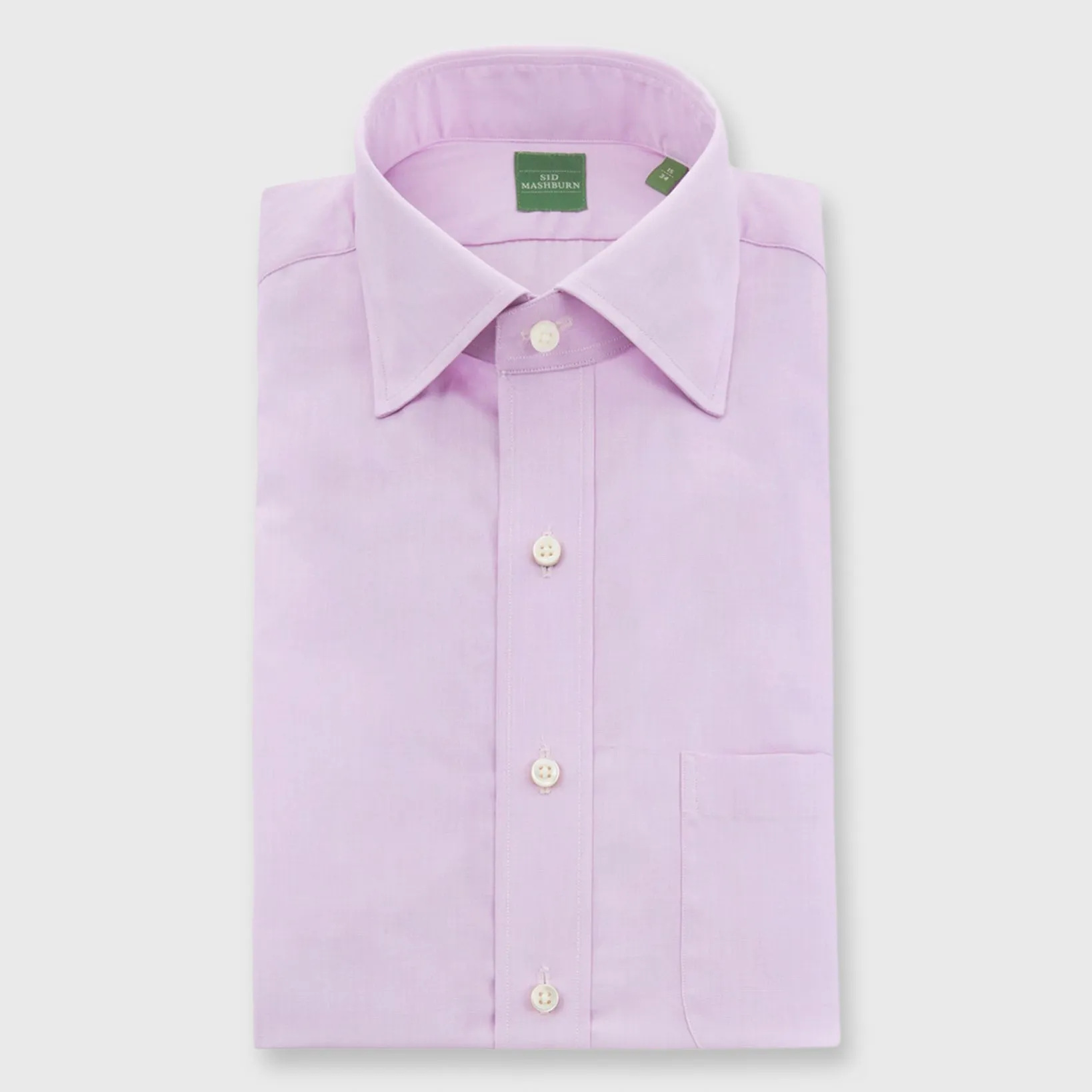 Made-to-Measure Shirt in Pink End-On-End sold by Mashburn product image thumbnail 3