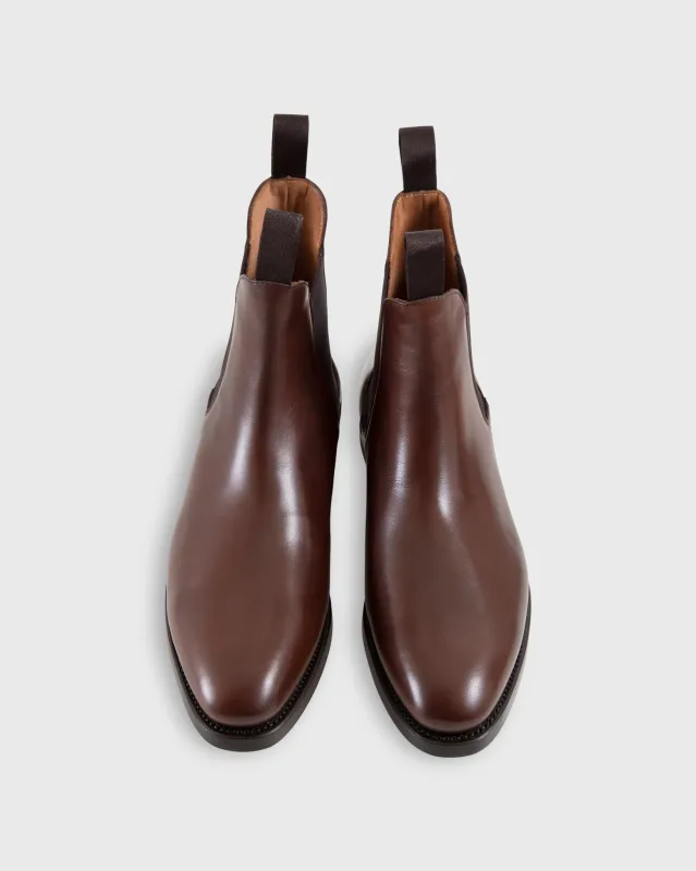 Chelsea Boot in Espresso Calfskin sold by Mashburn