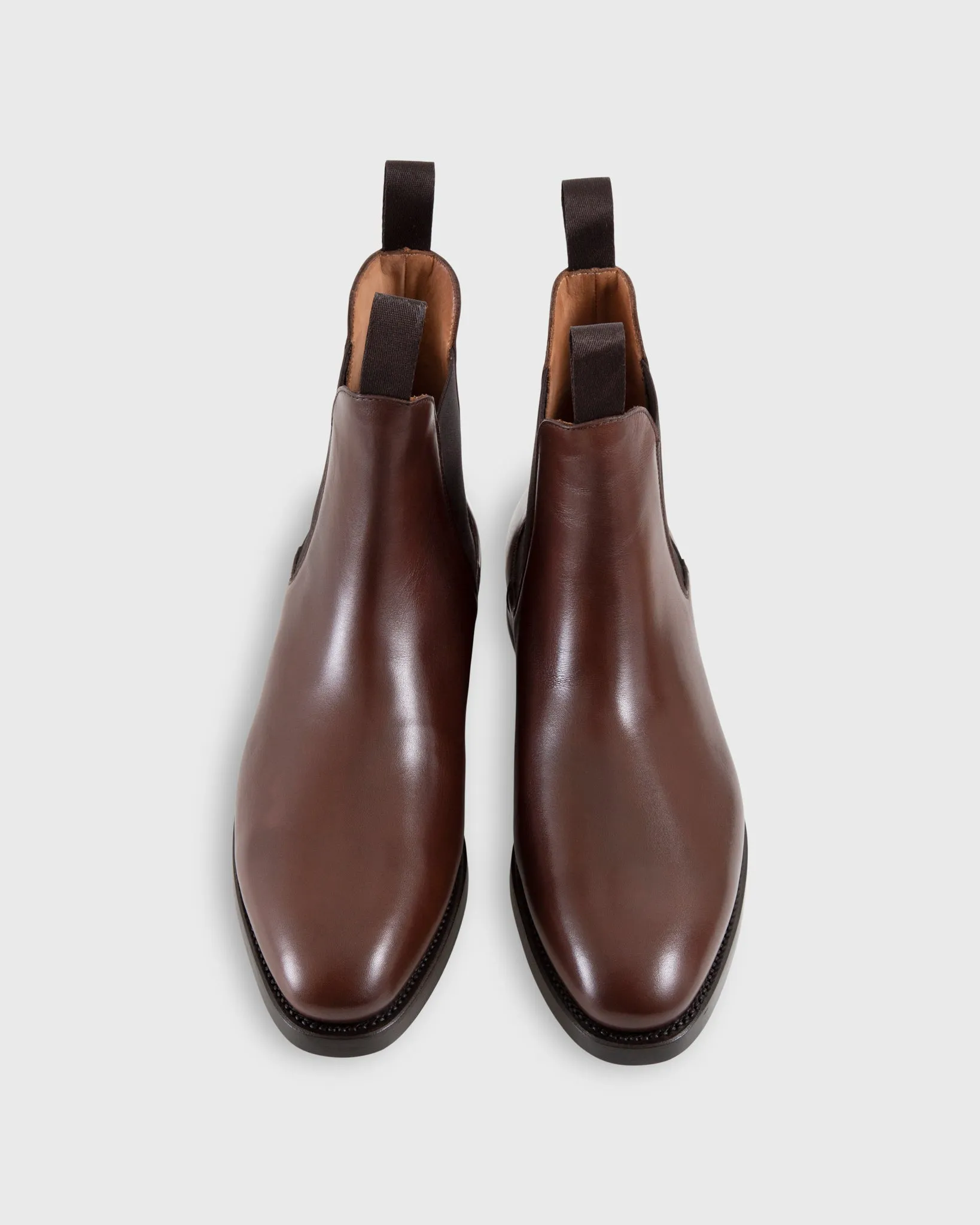 Chelsea Boot in Espresso Calfskin sold by Mashburn