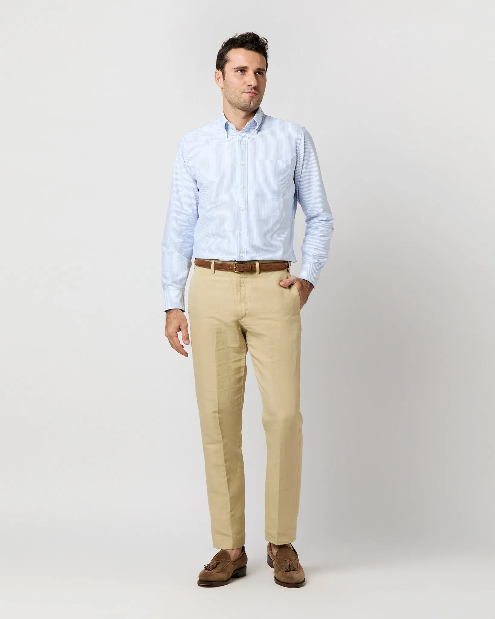 Sport Trouser in Khaki Canapa Canvas sold by Mashburn product image thumbnail 3