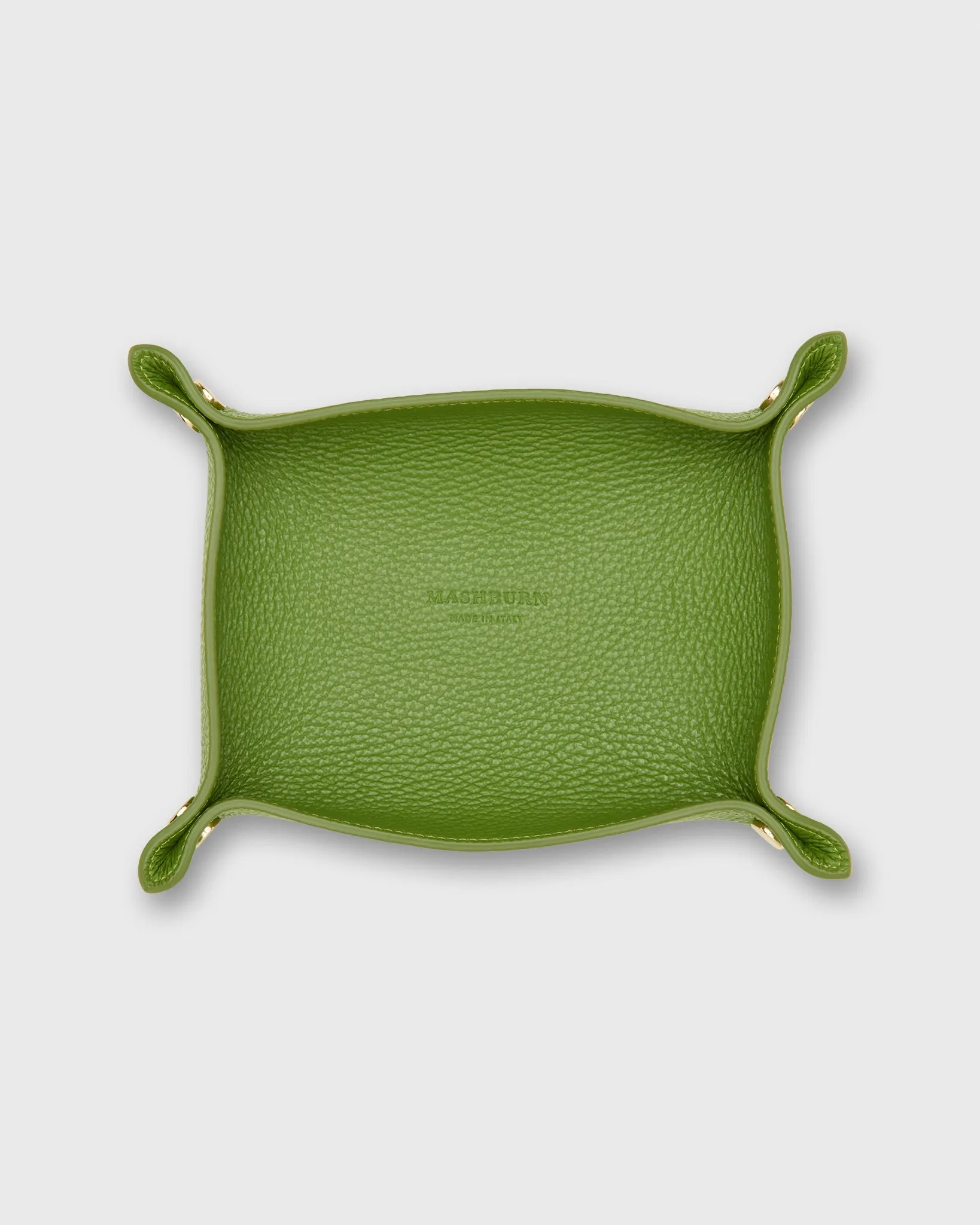 Medium Rectangle Tray in Leaf Leather sold by Mashburn