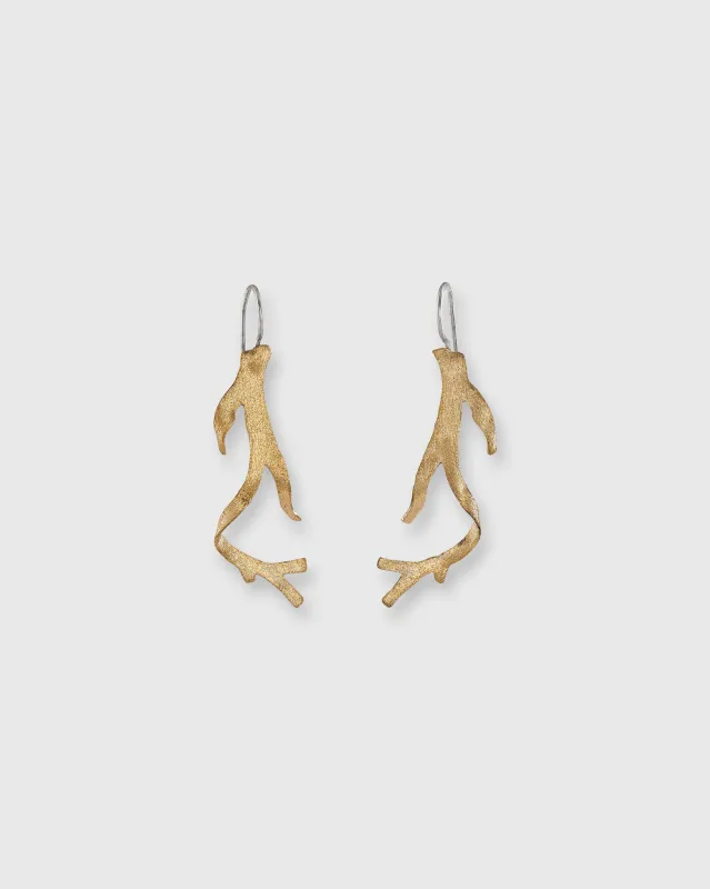 Sea Algea Earrings in Tumbaga sold by Mashburn