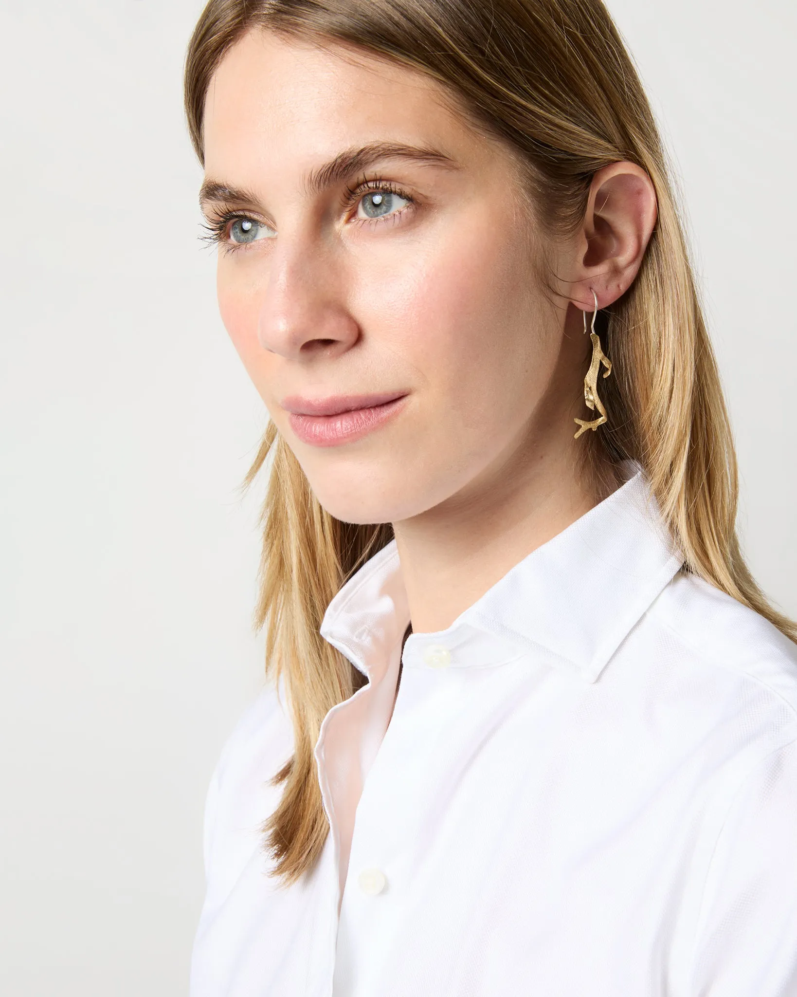 Sea Algea Earrings in Tumbaga sold by Mashburn product image thumbnail 2