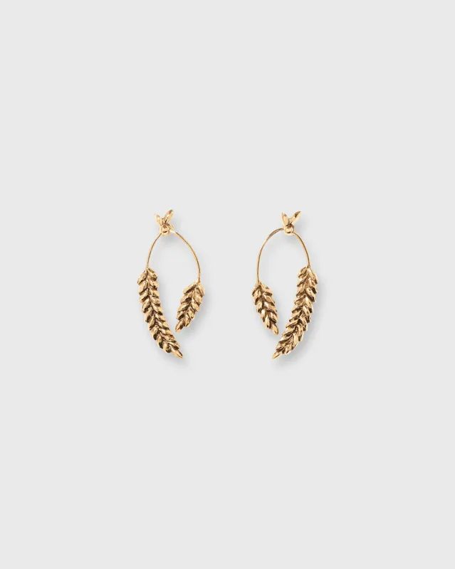 Wheat Earrings in Gold sold by Mashburn
