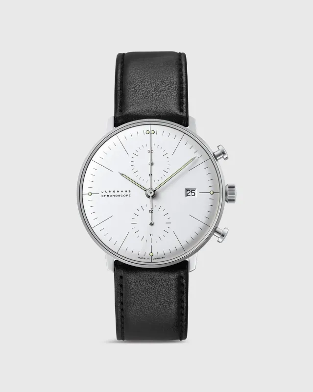 Max Bill Chronoscope Watch in 27/4600.02 made by Mashburn
