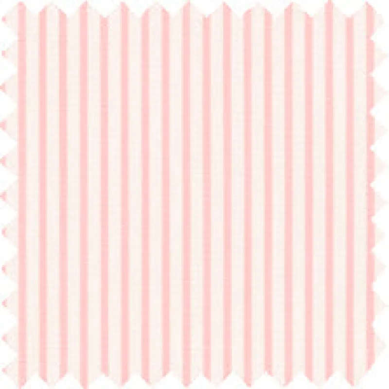 Made-to-Order Anaya Popover Dress in Light Pink Small Bengal Stripe Poplin sold by Mashburn