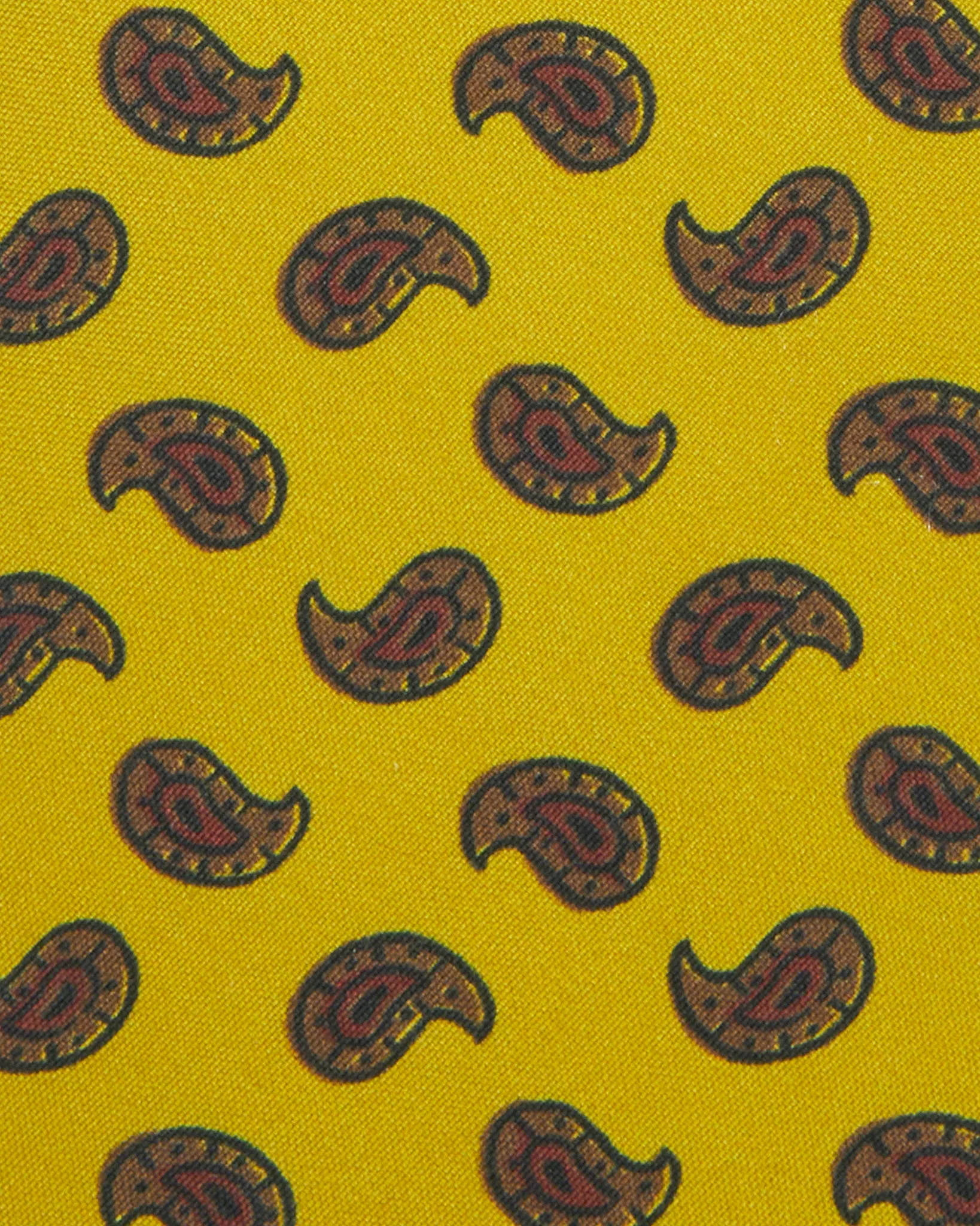 Silk Print Tie in Straw/Brown/Red Paisley sold by Mashburn product image thumbnail 2