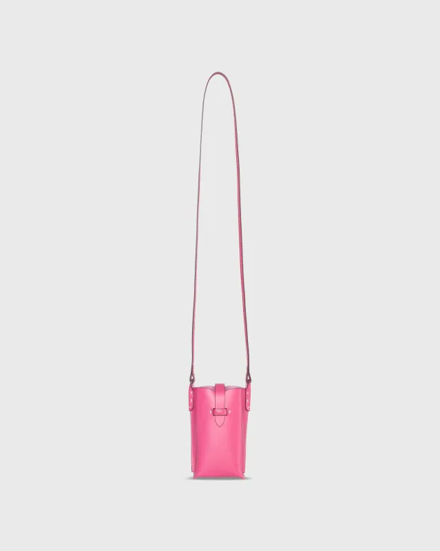 Minnie Cell Phone Bag in Hot Pink Leather sold by Mashburn