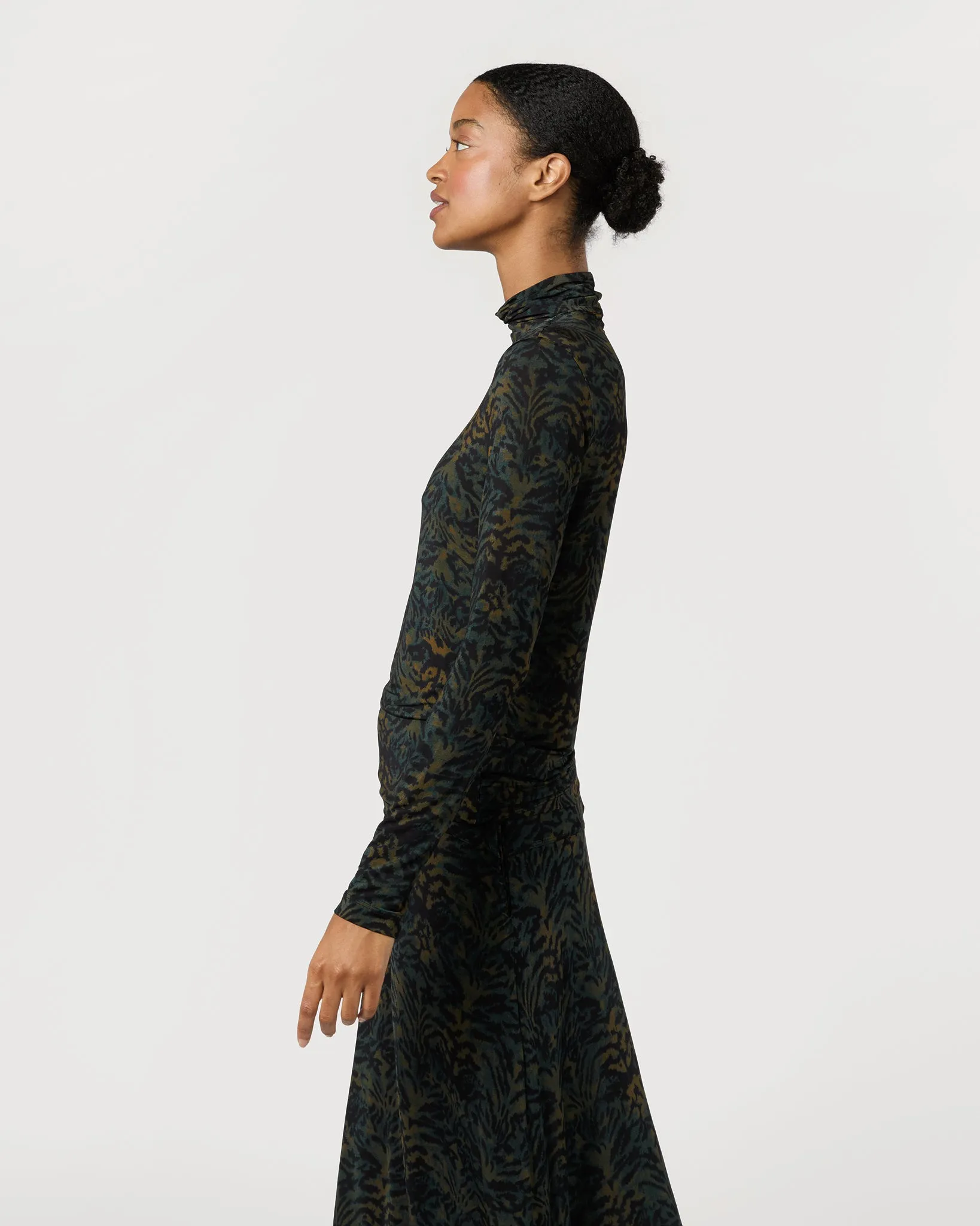 Aurelia Jersey Long Sleeve Turtleneck Top in Desert Jasper sold by Mashburn product image thumbnail 5