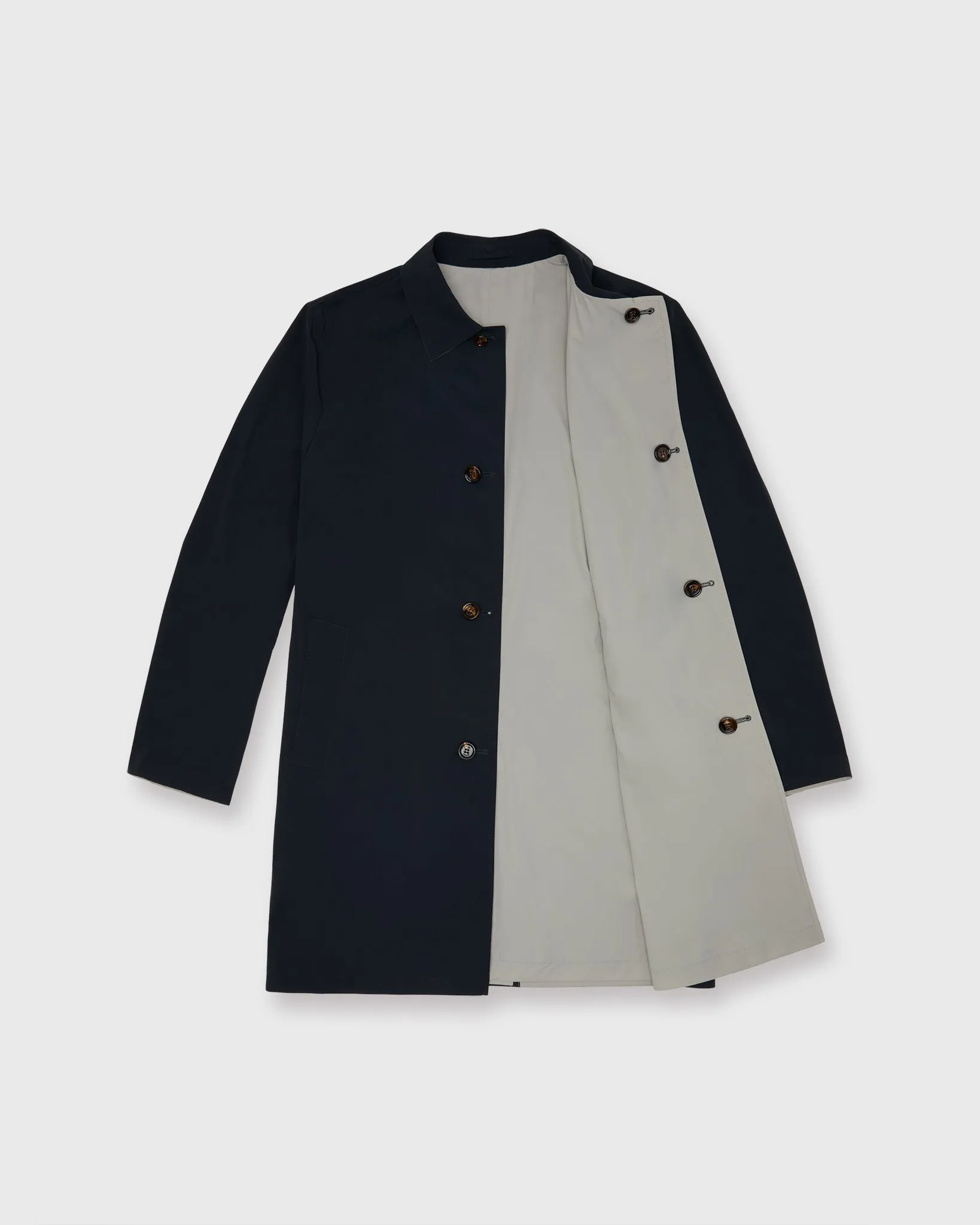 Ben Reversible Coat in Navy/Stone sold by Mashburn product image thumbnail 2
