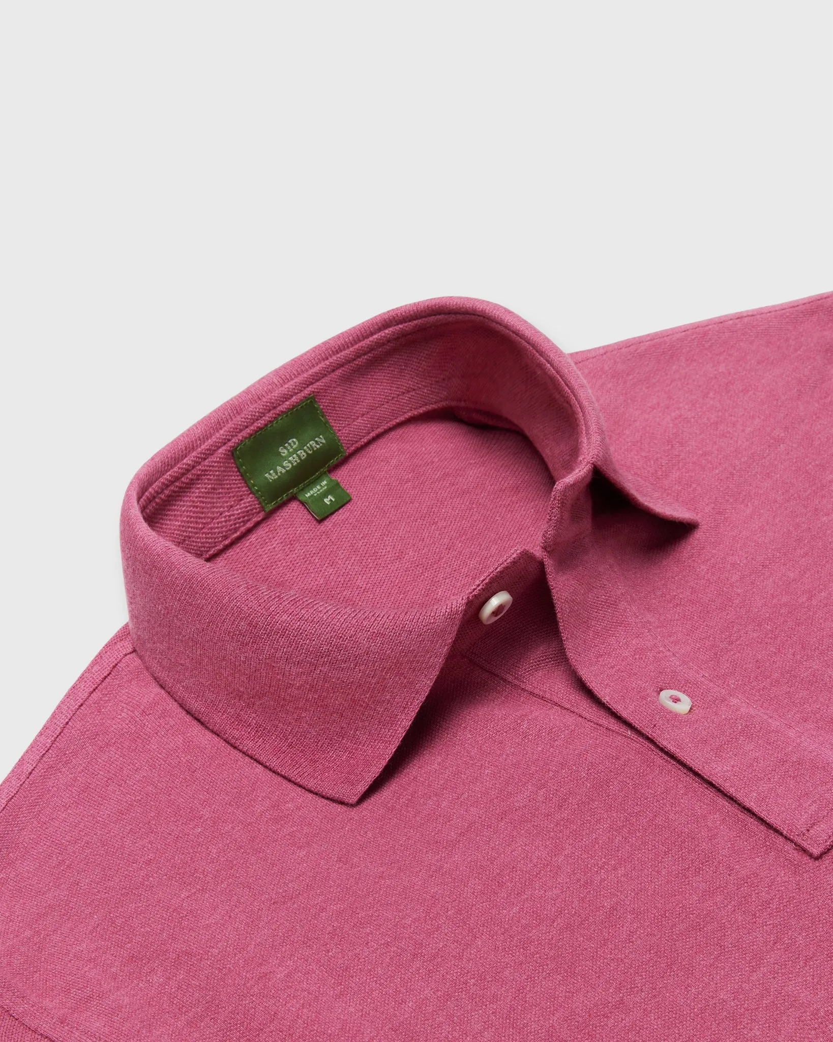 Court Polo in Heather Berry Pima Pique sold by Mashburn product image thumbnail 2
