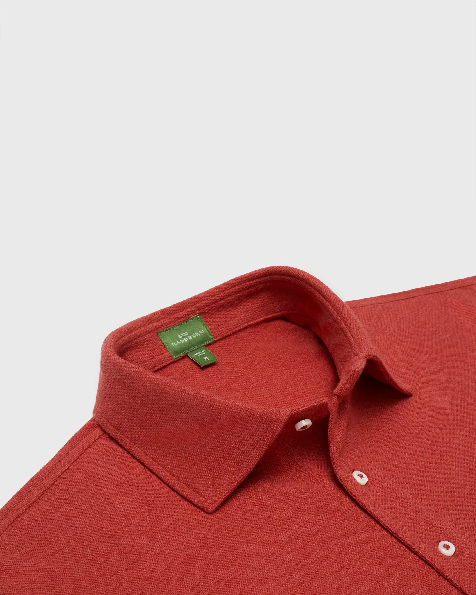 Long-Sleeved Polo in Heather Spice Pima Pique sold by Mashburn product image thumbnail 2