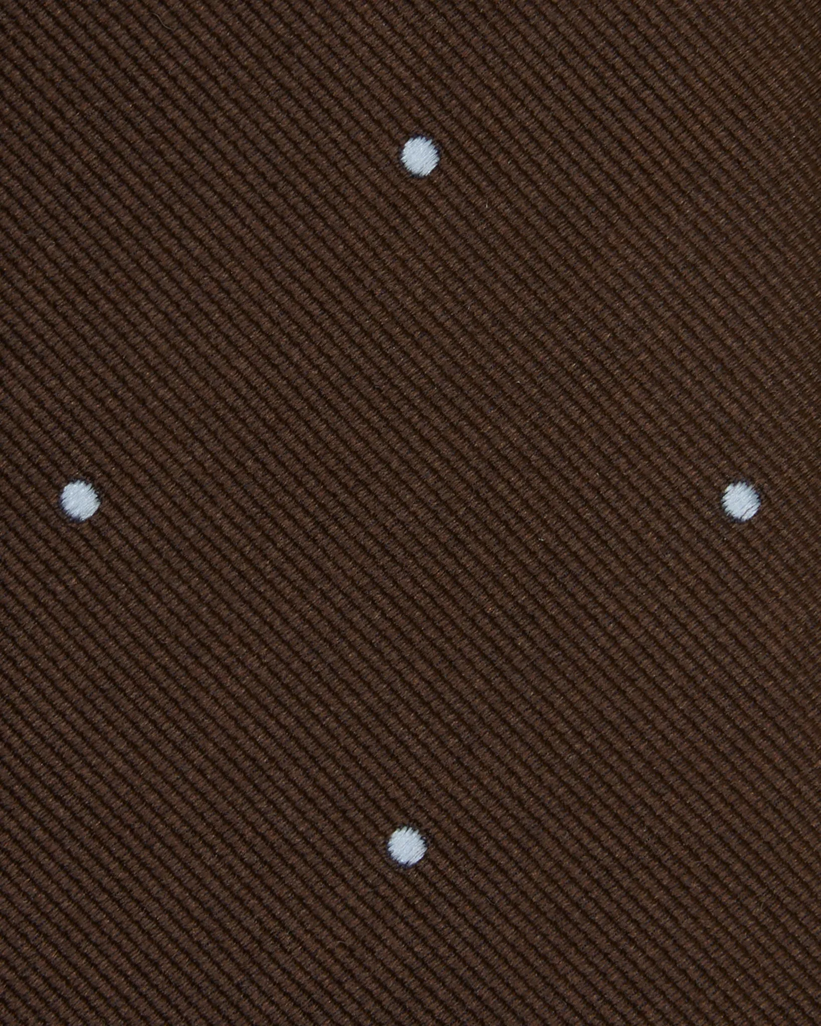 Silk Woven Tie in Brown/Sky Dot sold by Mashburn product image thumbnail 2