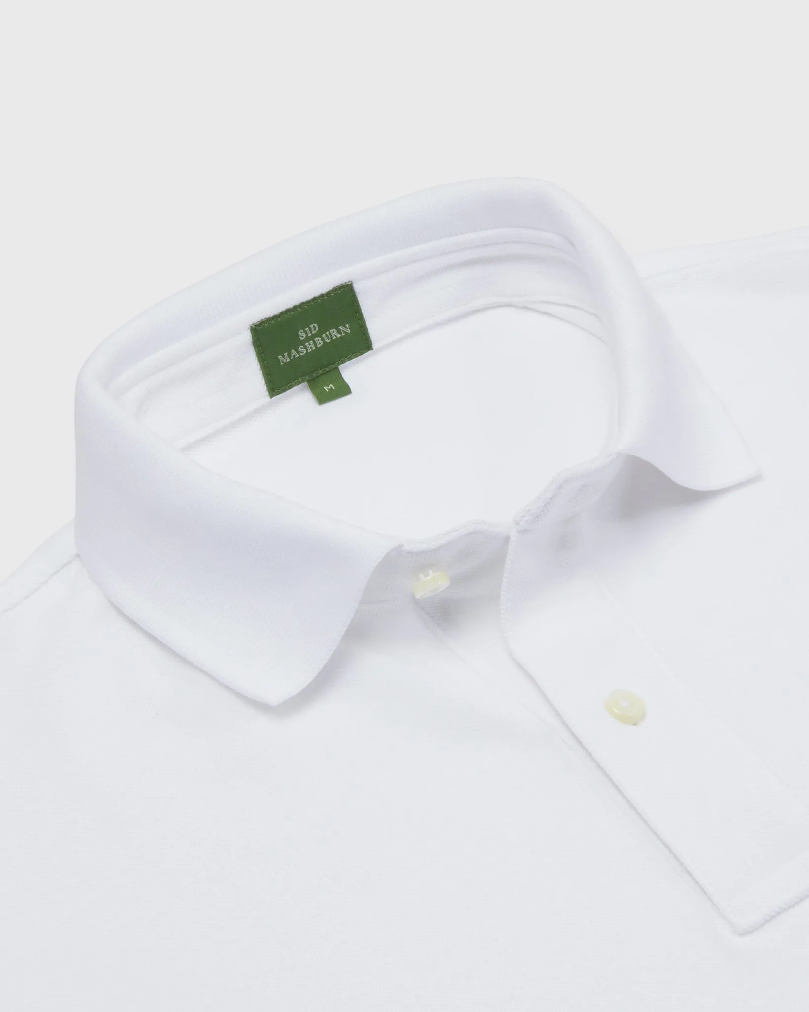 Court Polo in White Pima Pique sold by Mashburn product image thumbnail 5